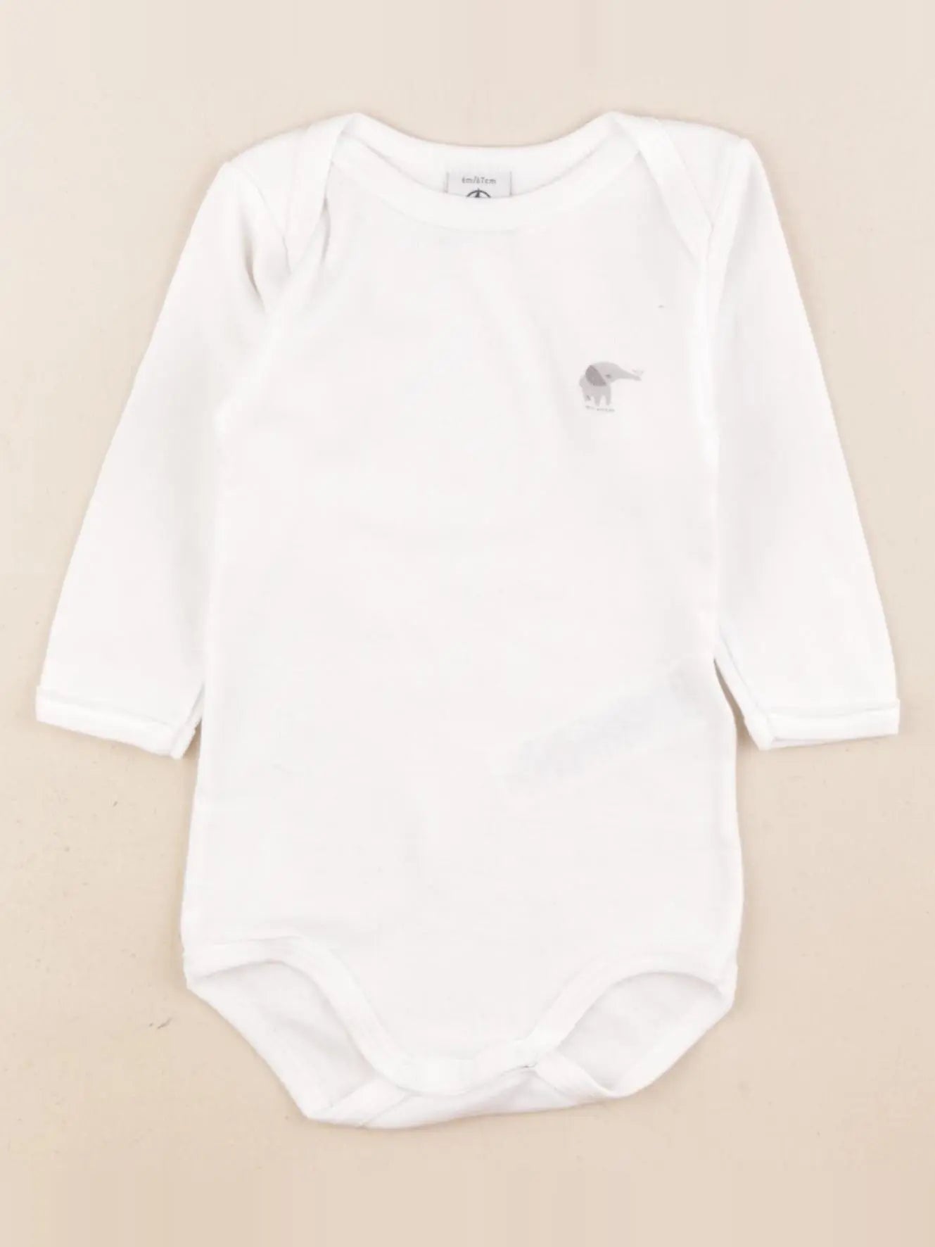 Petit Bateau - body blanc - 6 mois
