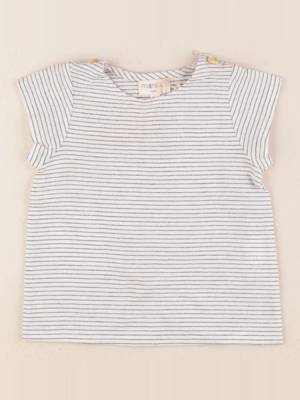 Marsou - blouse beige, bleu - 6 mois