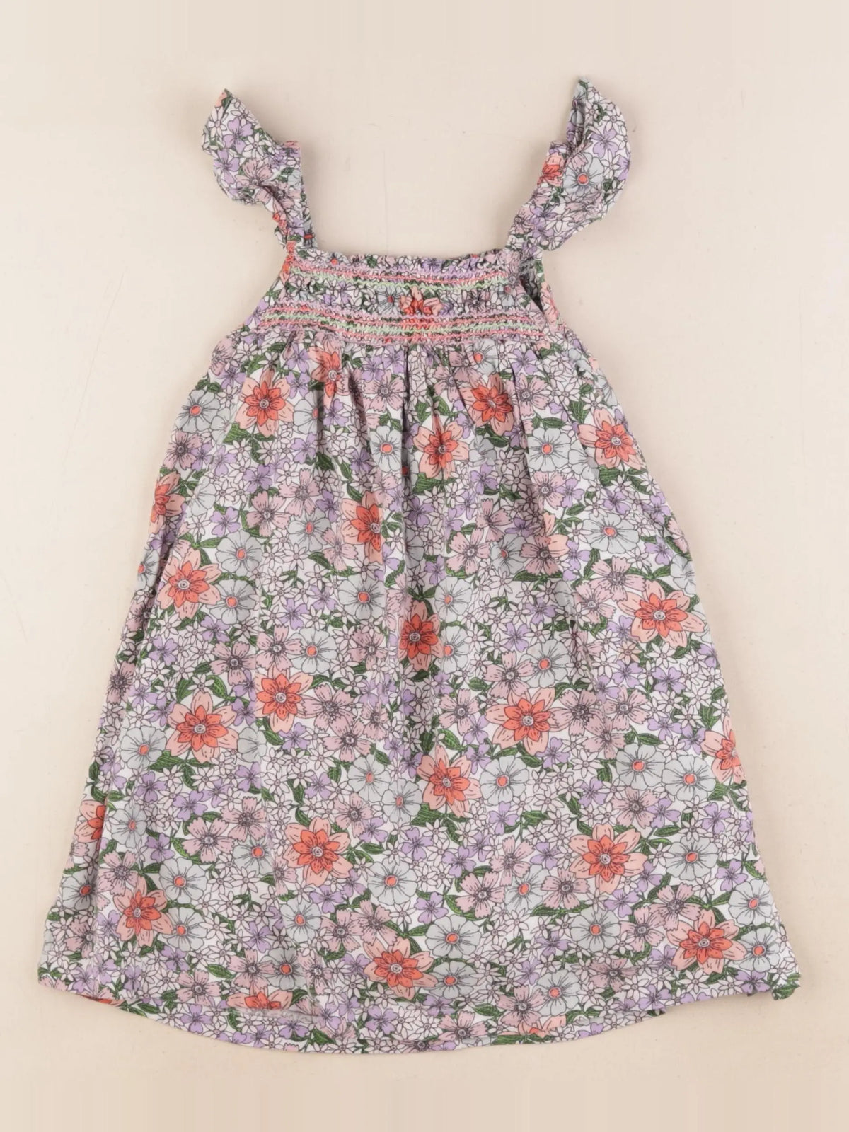 Monoprix - robe multicolore - 3 ans