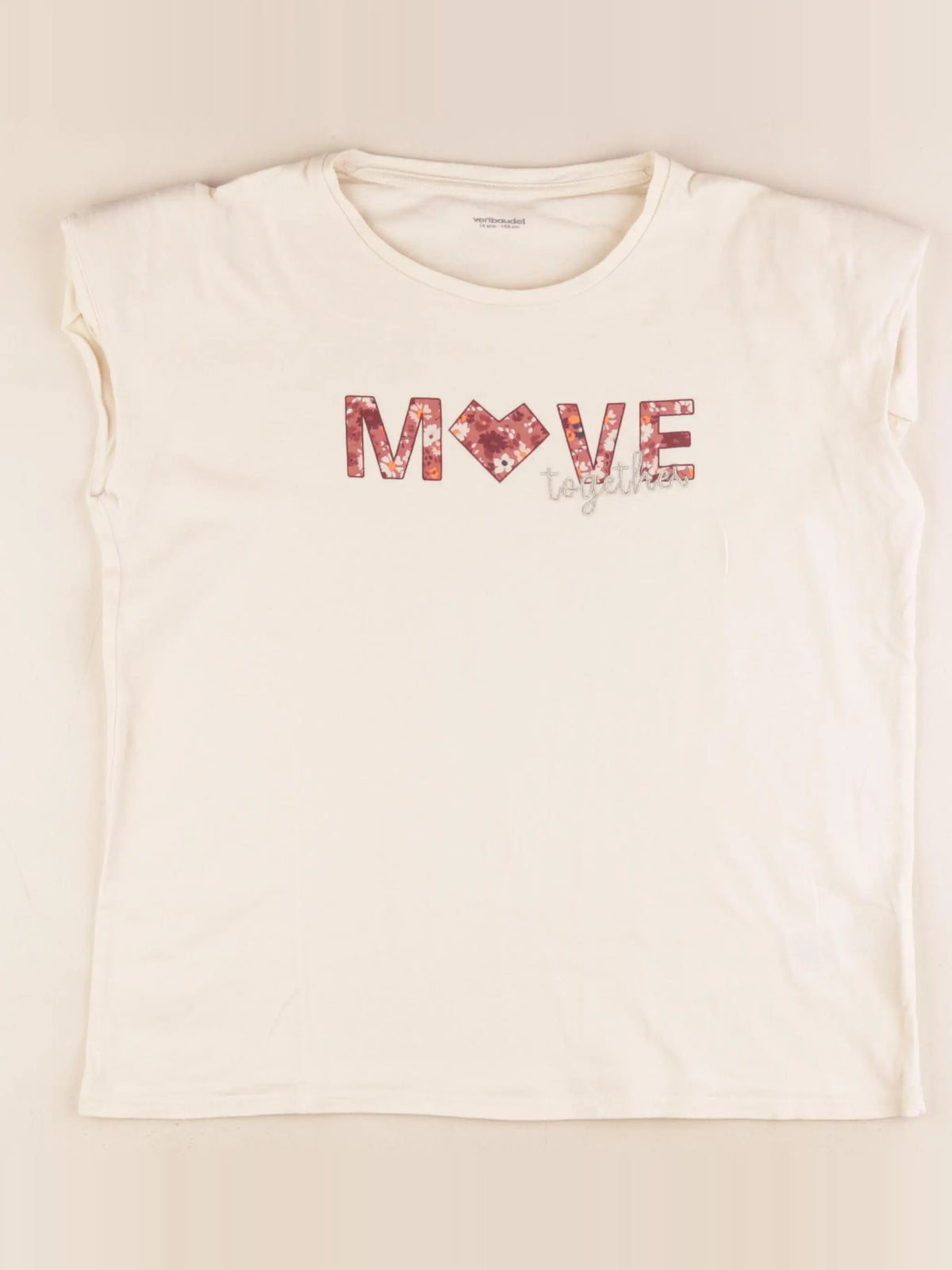 Vertbaudet - tee-shirt jaune - 14 ans