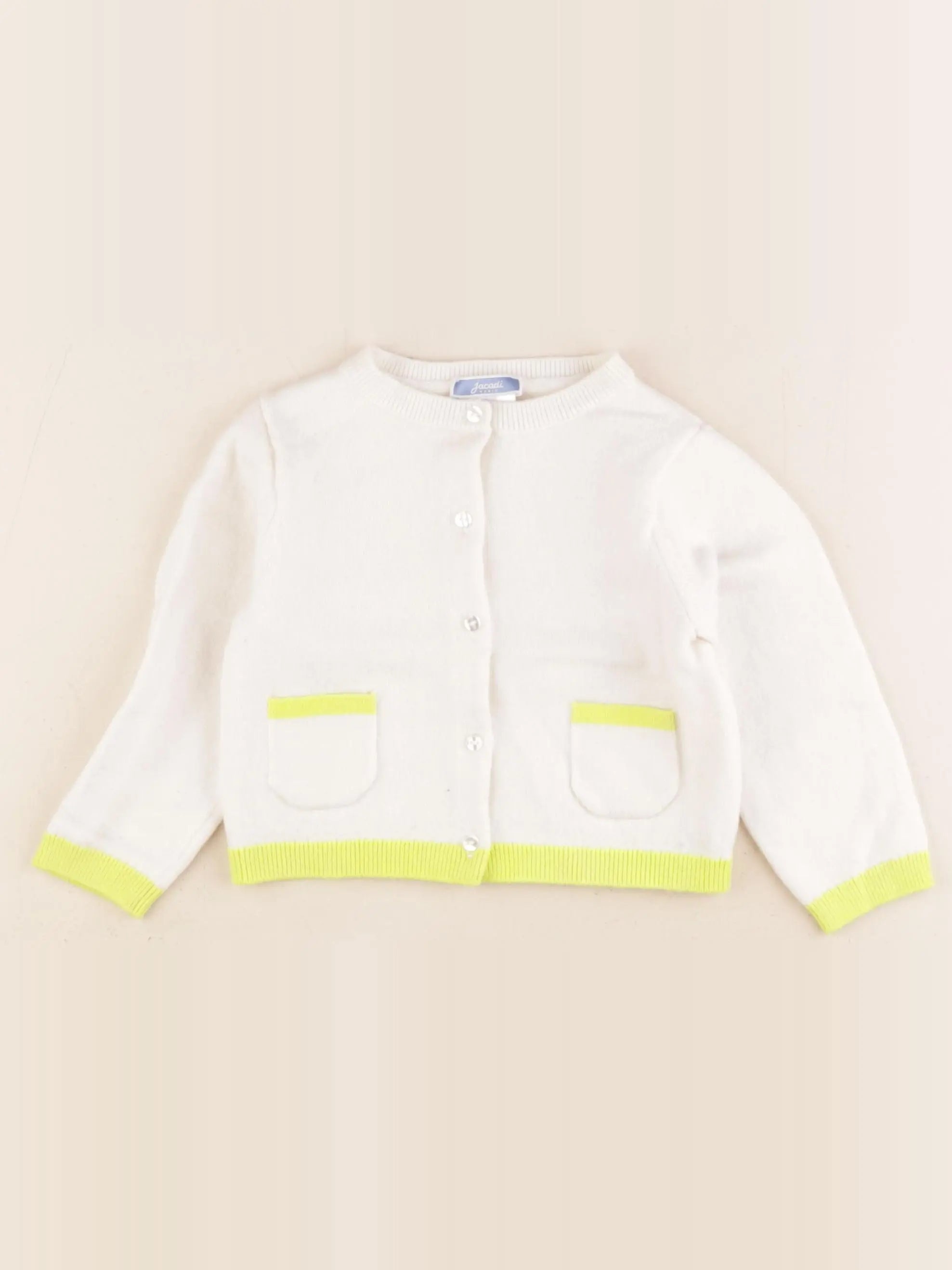 Jacadi - gilet blanc - 36 mois