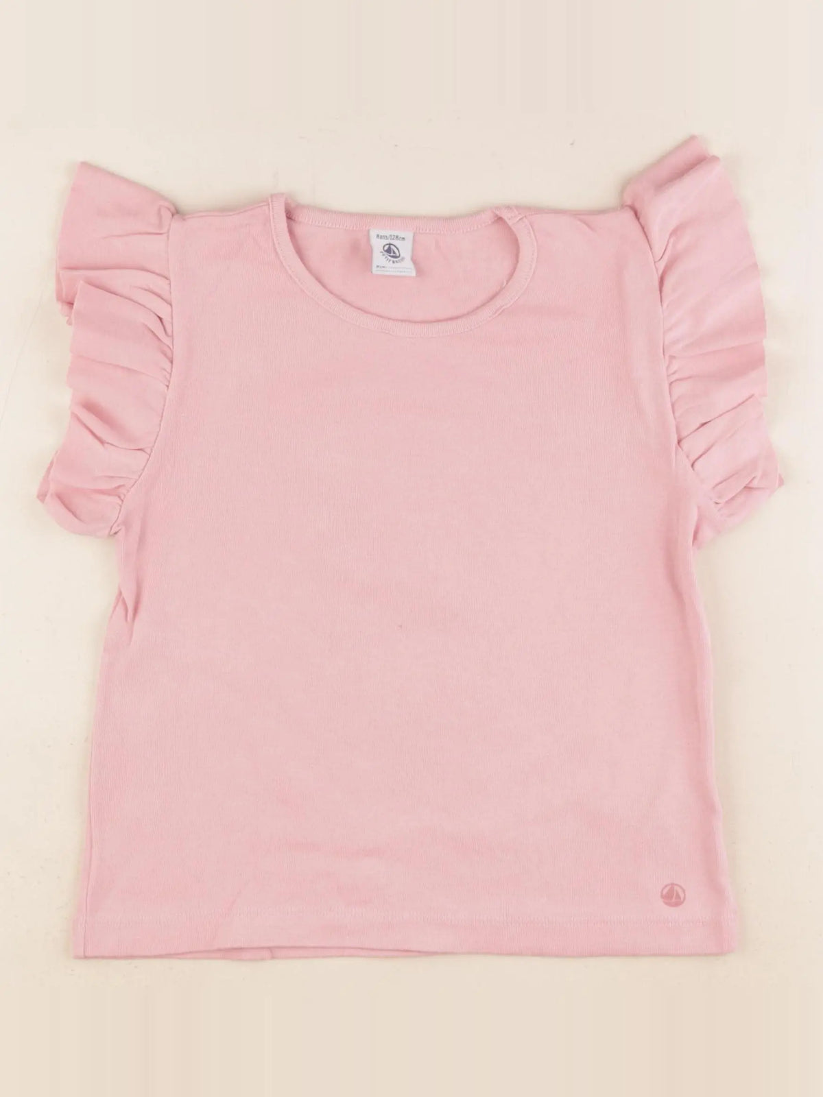 Petit Bateau - tee-shirt rose - 8 ans