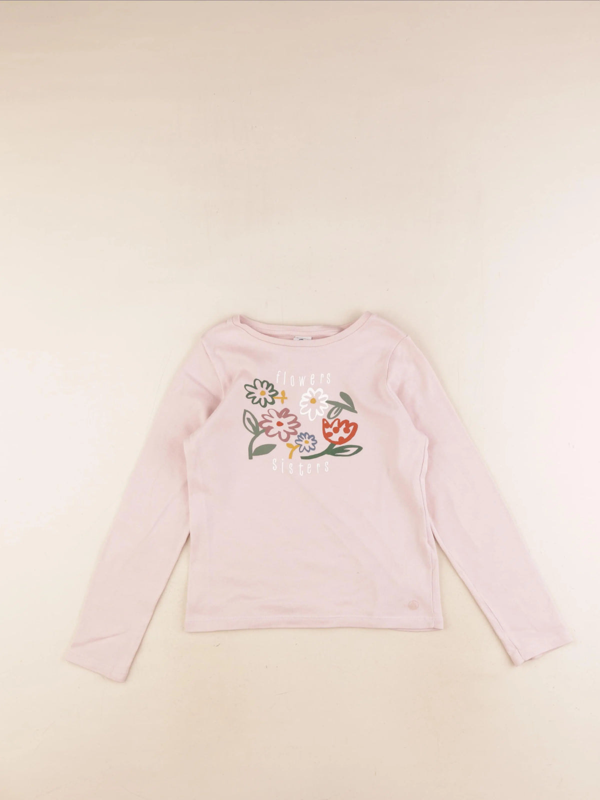 Petit Bateau - tee-shirt rose - 8 ans
