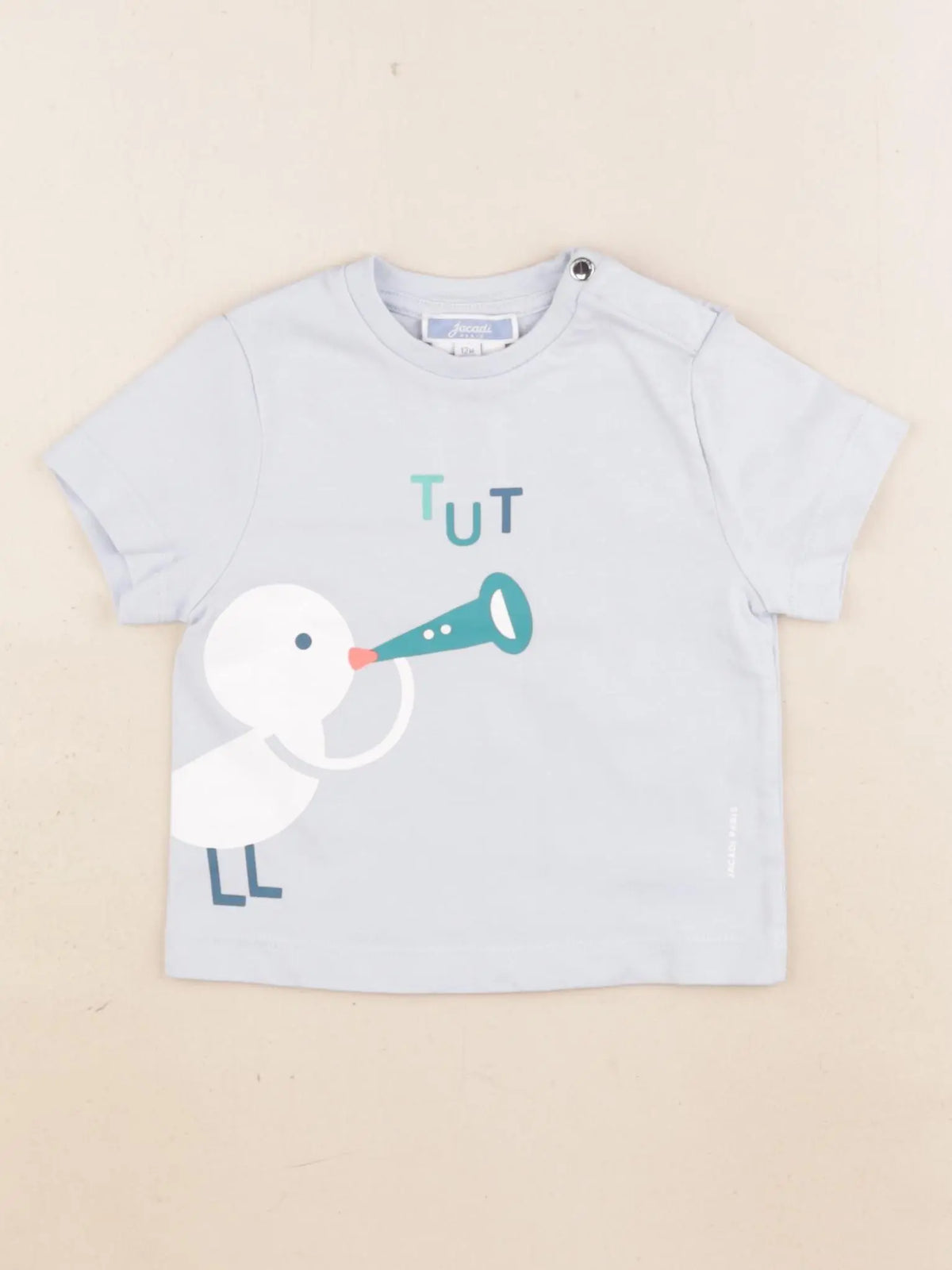 Jacadi - tee-shirt bleu - 12 mois