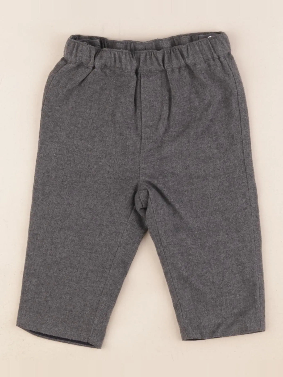 Jacadi - pantalon doublé gris - 12 mois