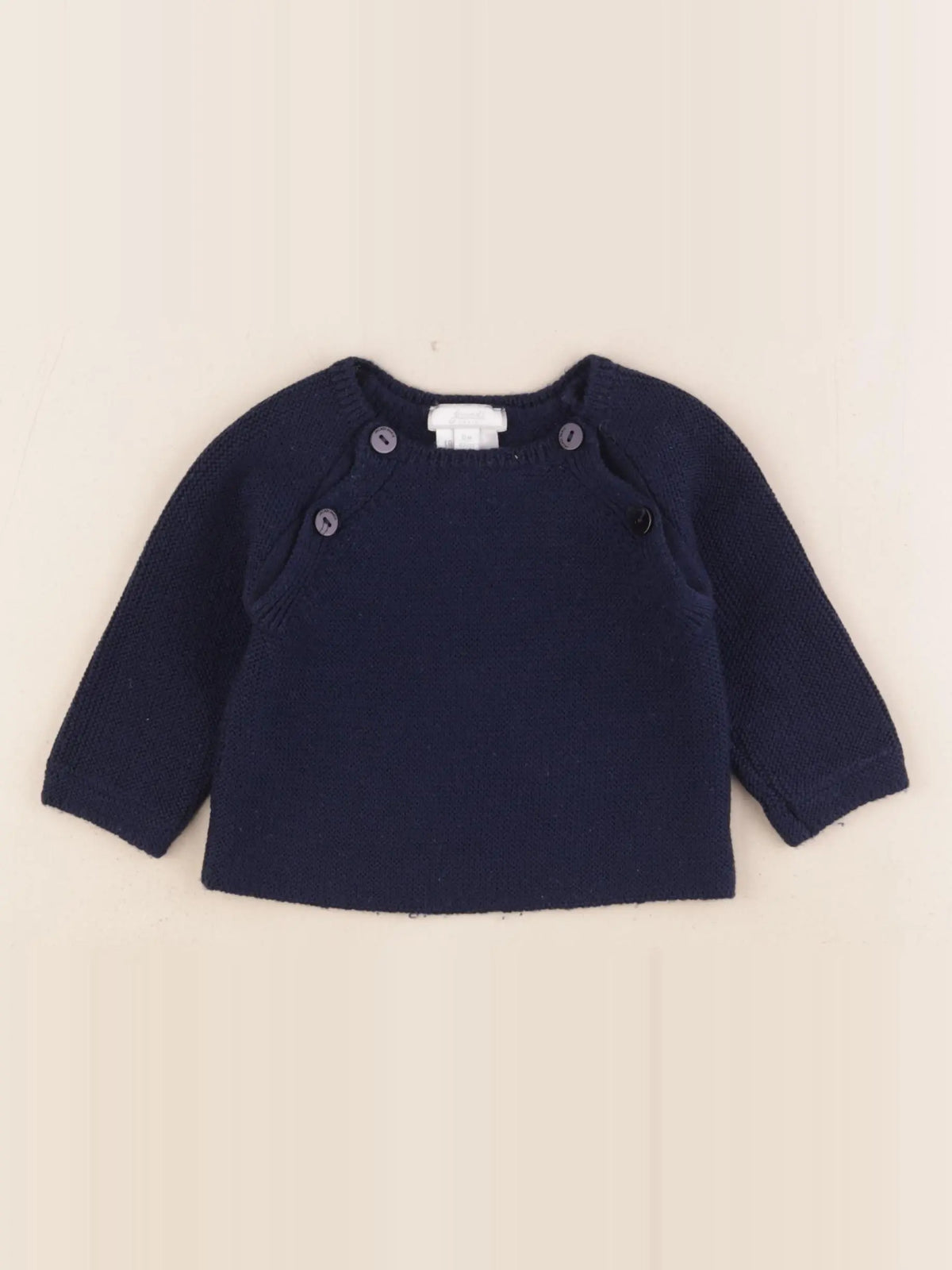 Jacadi - pull bleu - 6 mois