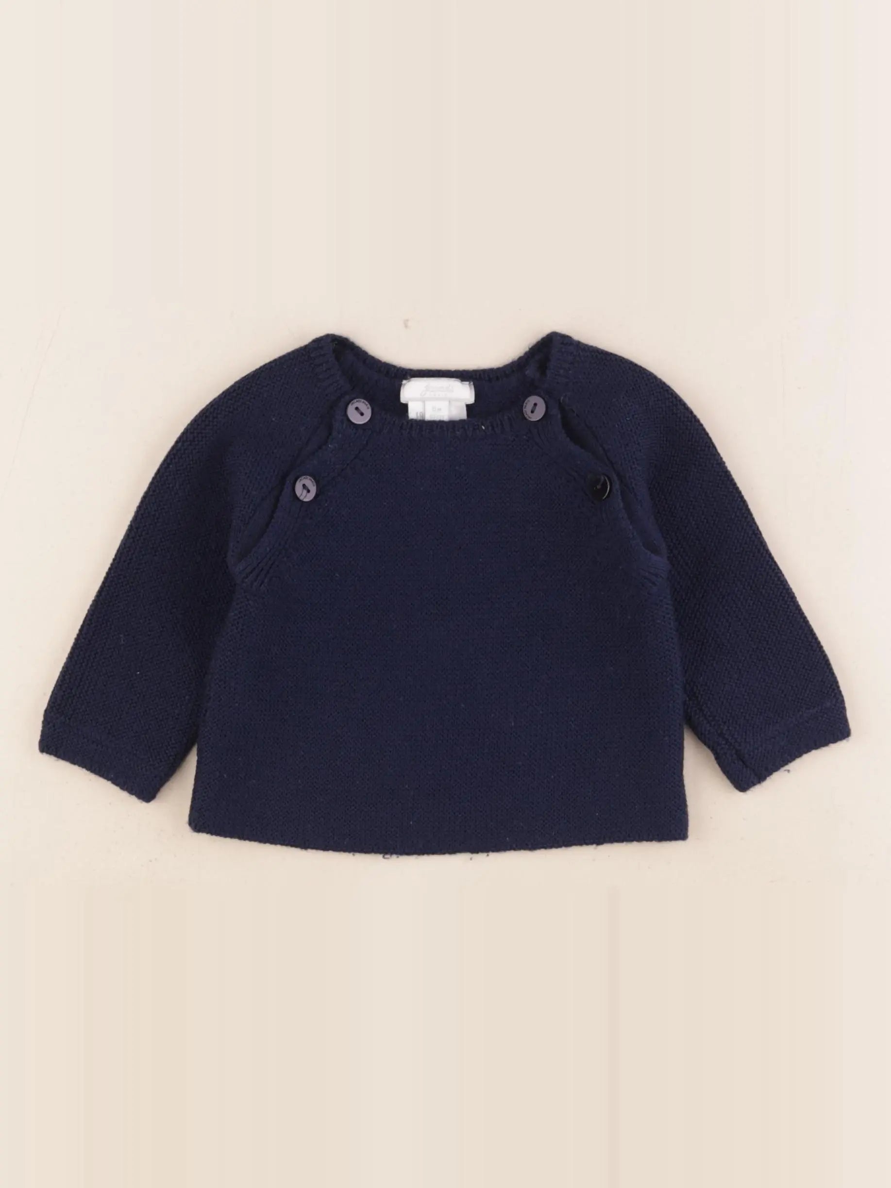 Jacadi - pull bleu - 6 mois