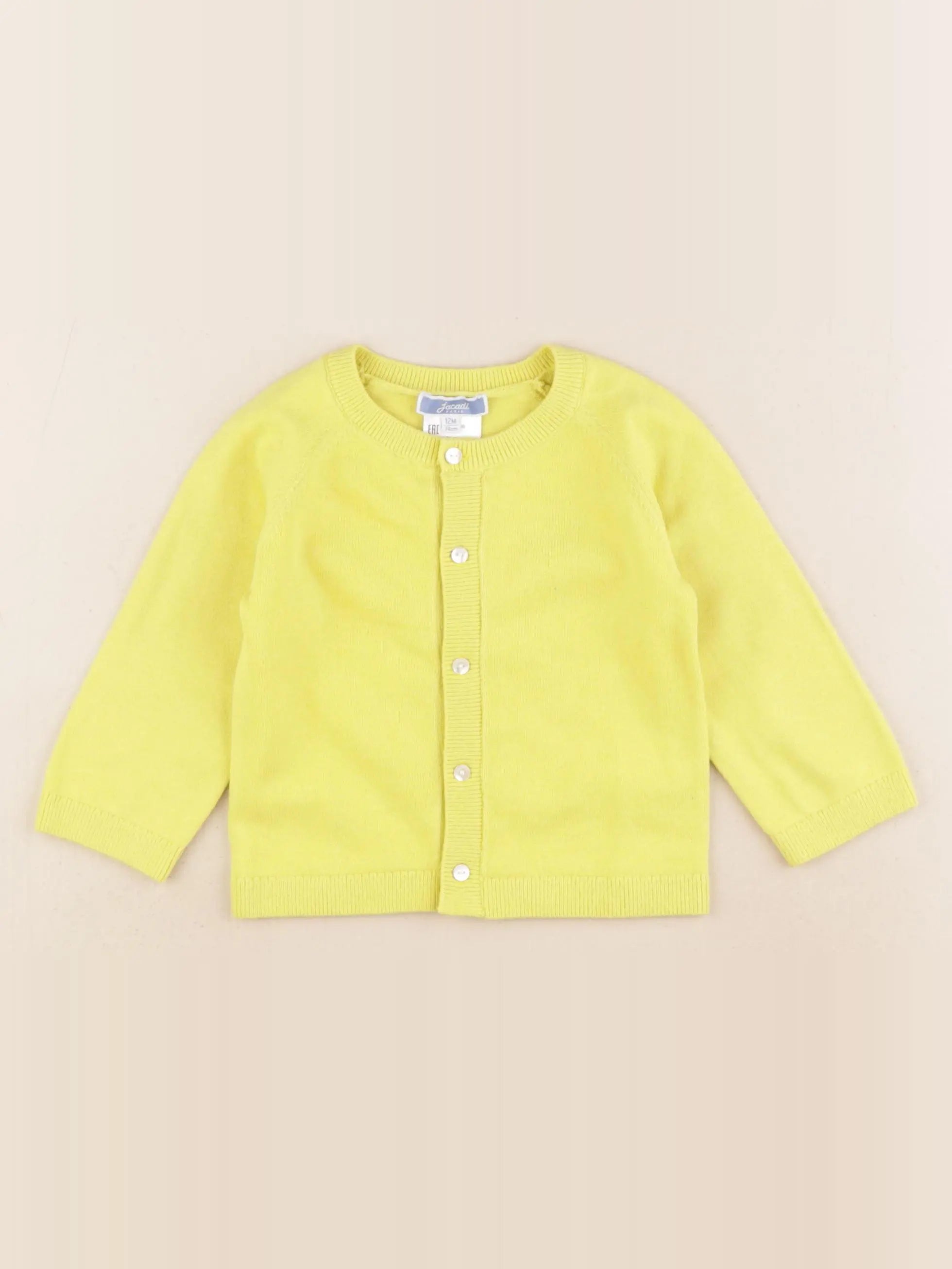 Jacadi - gilet jaune - 12 mois