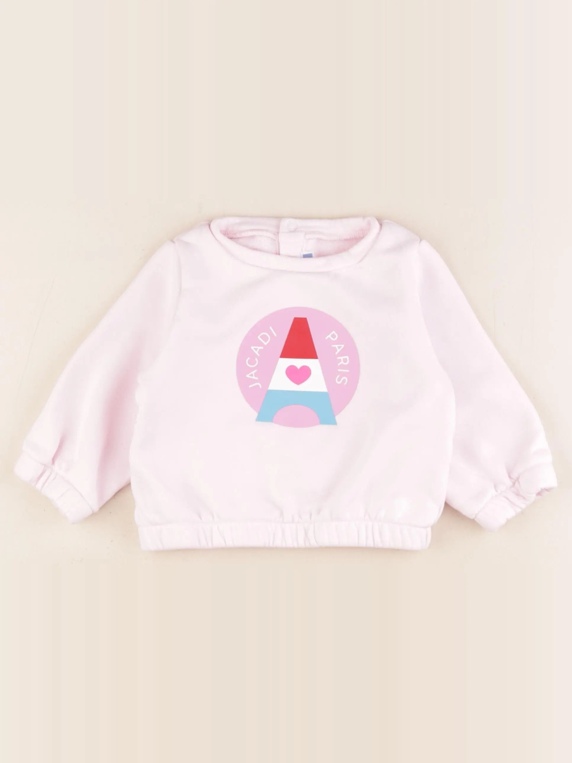 Jacadi - sweat rose - 18 mois