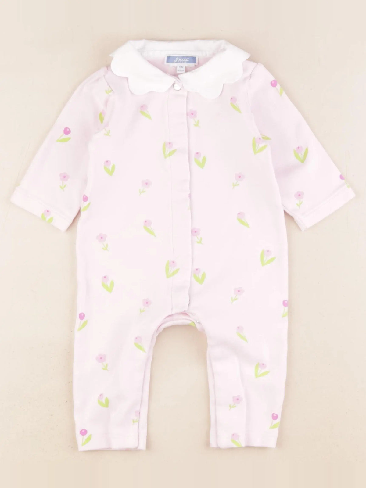 Jacadi - pyjama coton rose - 6 mois