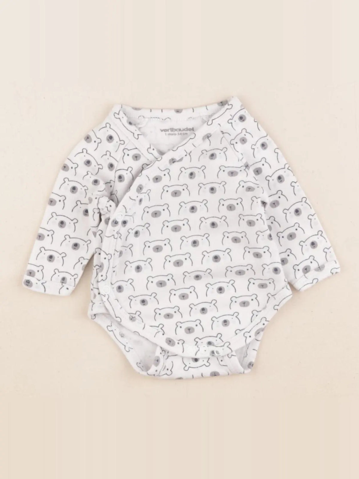Vertbaudet - body blanc - 1 mois