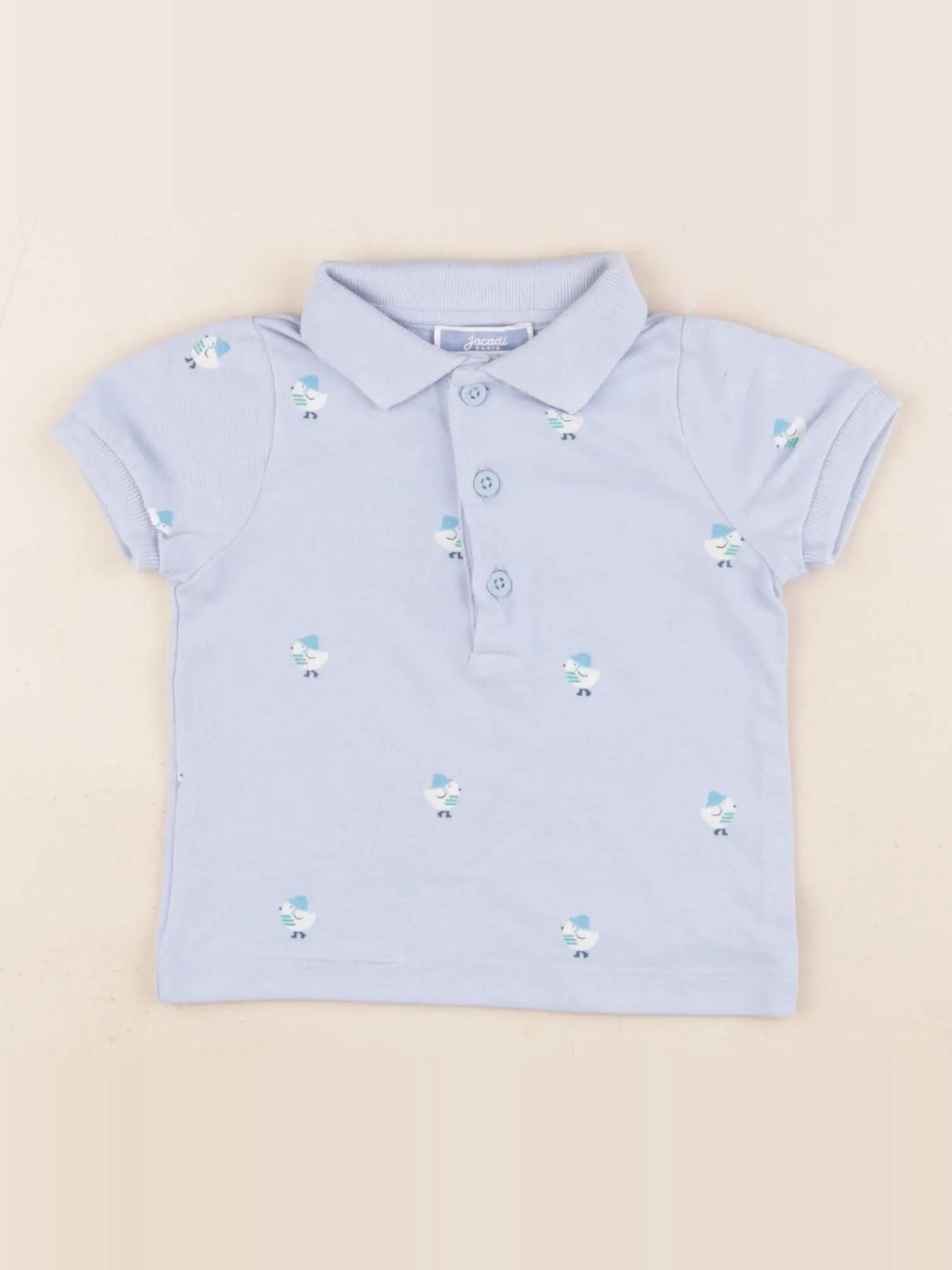 Jacadi - polo bleu - 6 mois