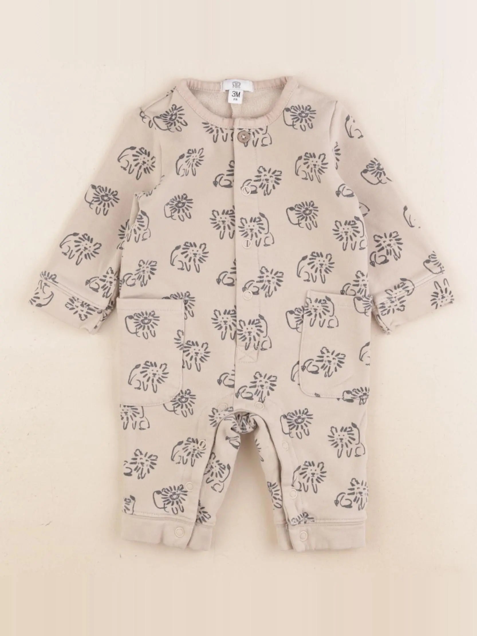 La Redoute - combinaison marron - 3 mois