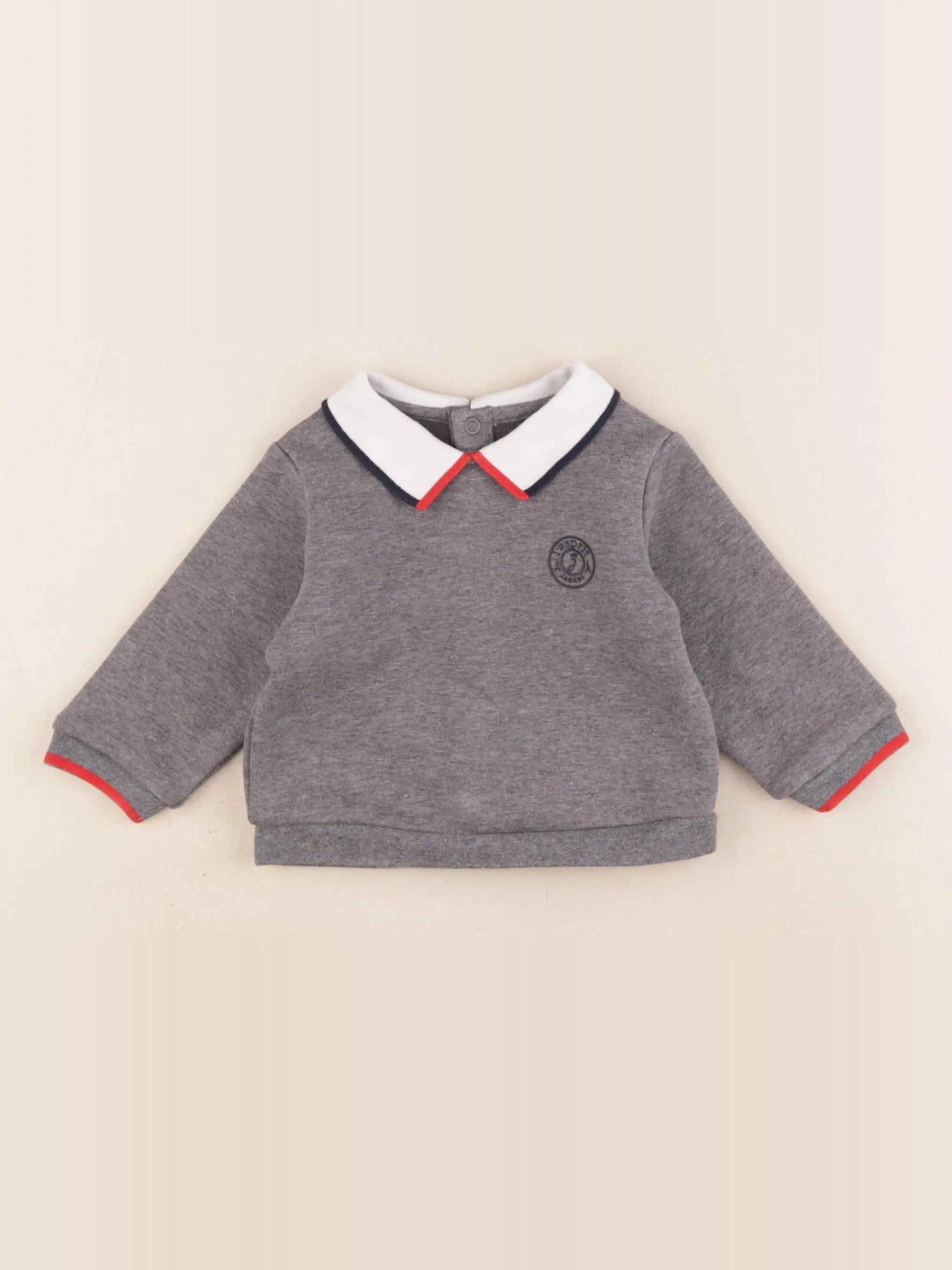 Jacadi - sweat gris - 6 mois