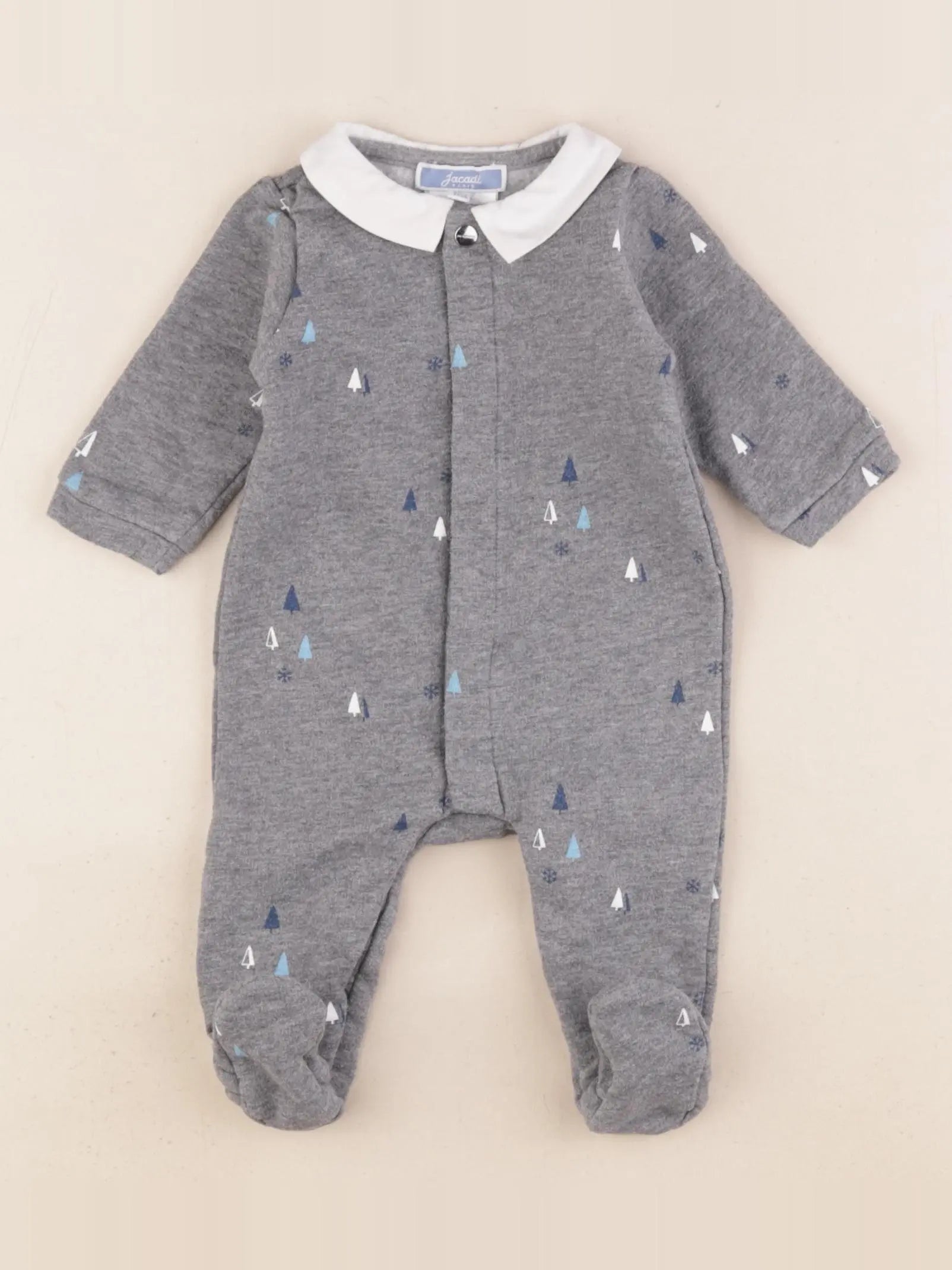 Jacadi - pyjama coton gris - 3 mois