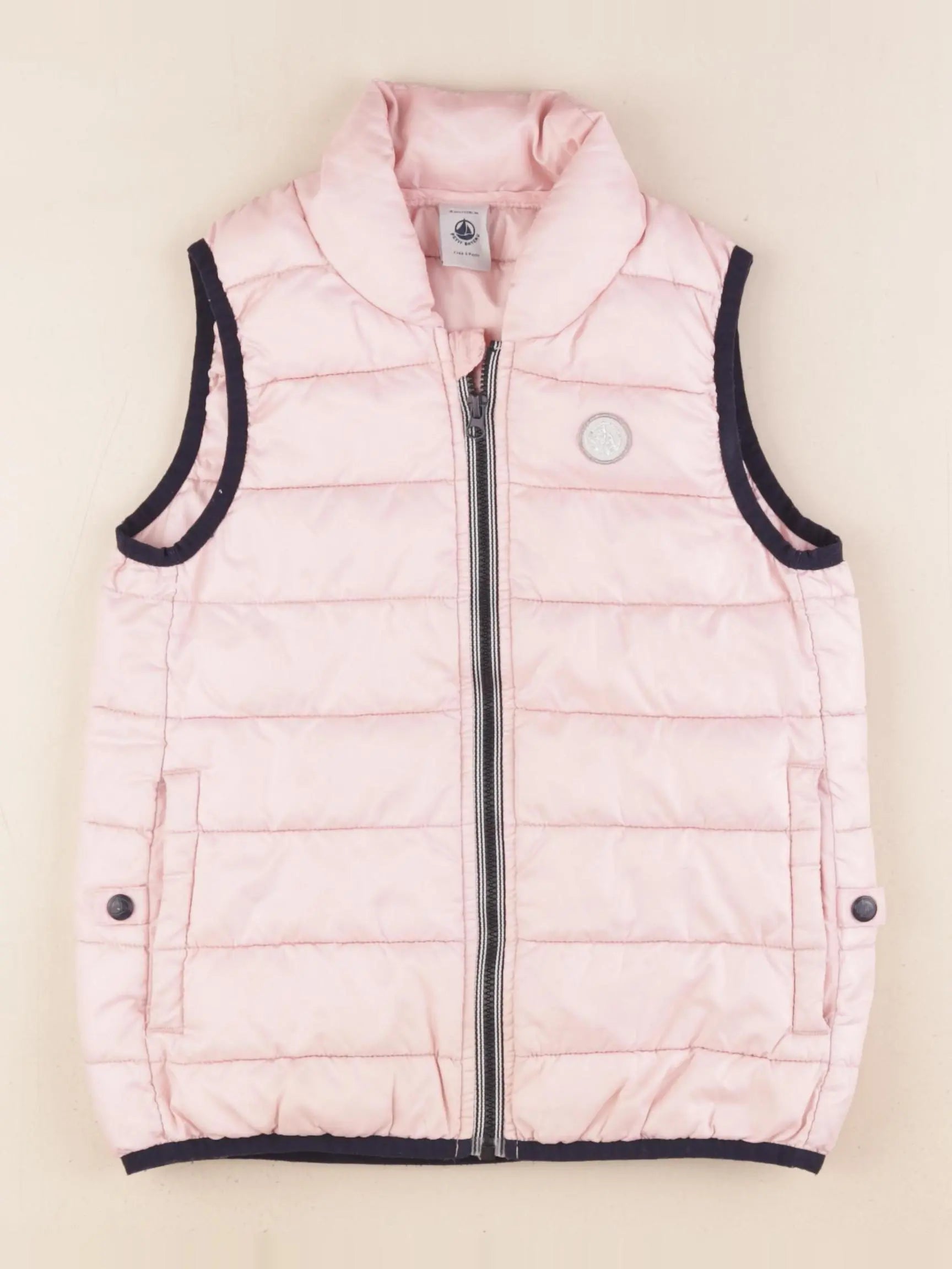 Petit Bateau - doudoune rose - 8 ans