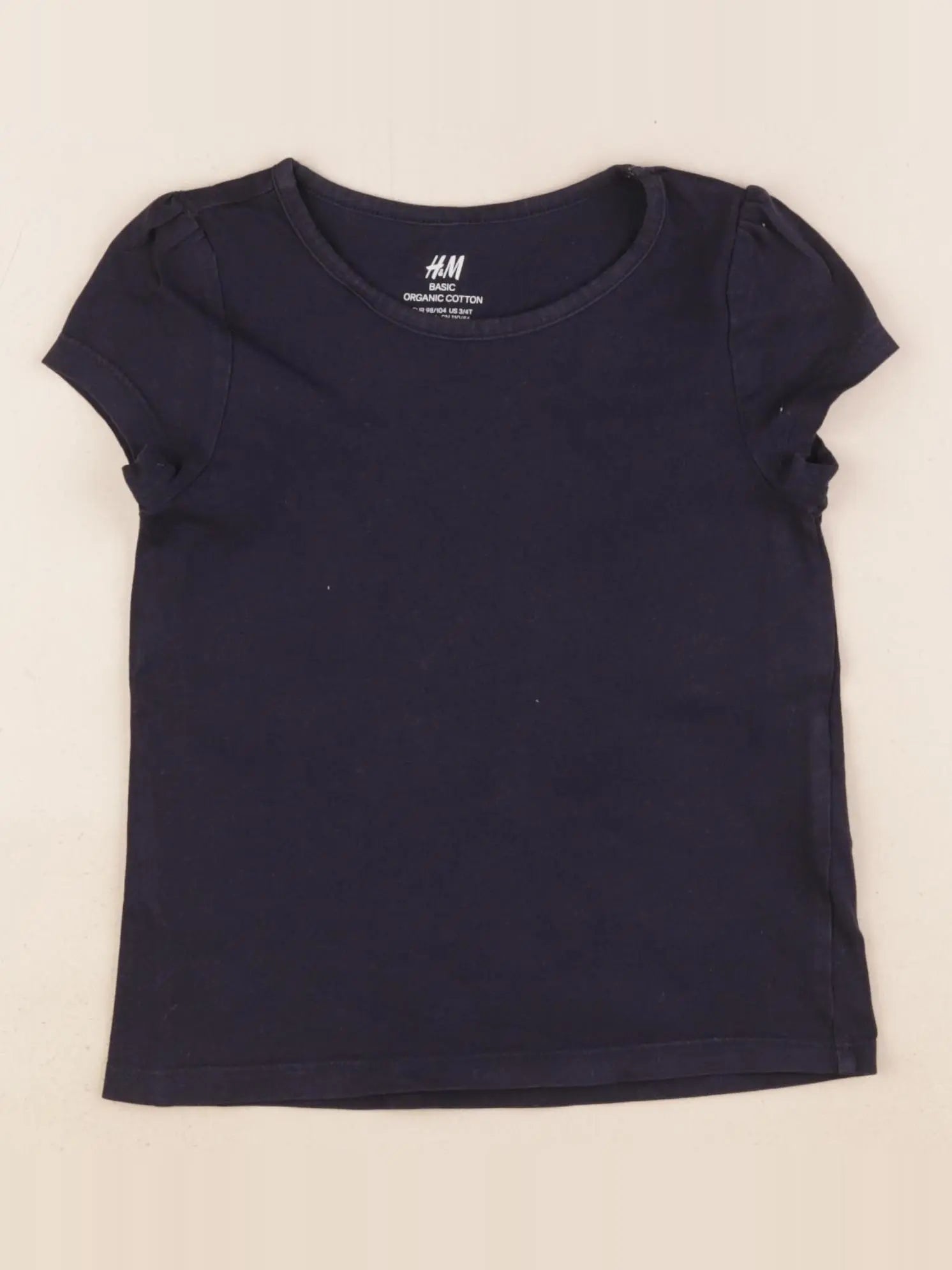 H&M - tee-shirt bleu - 3/4 ans