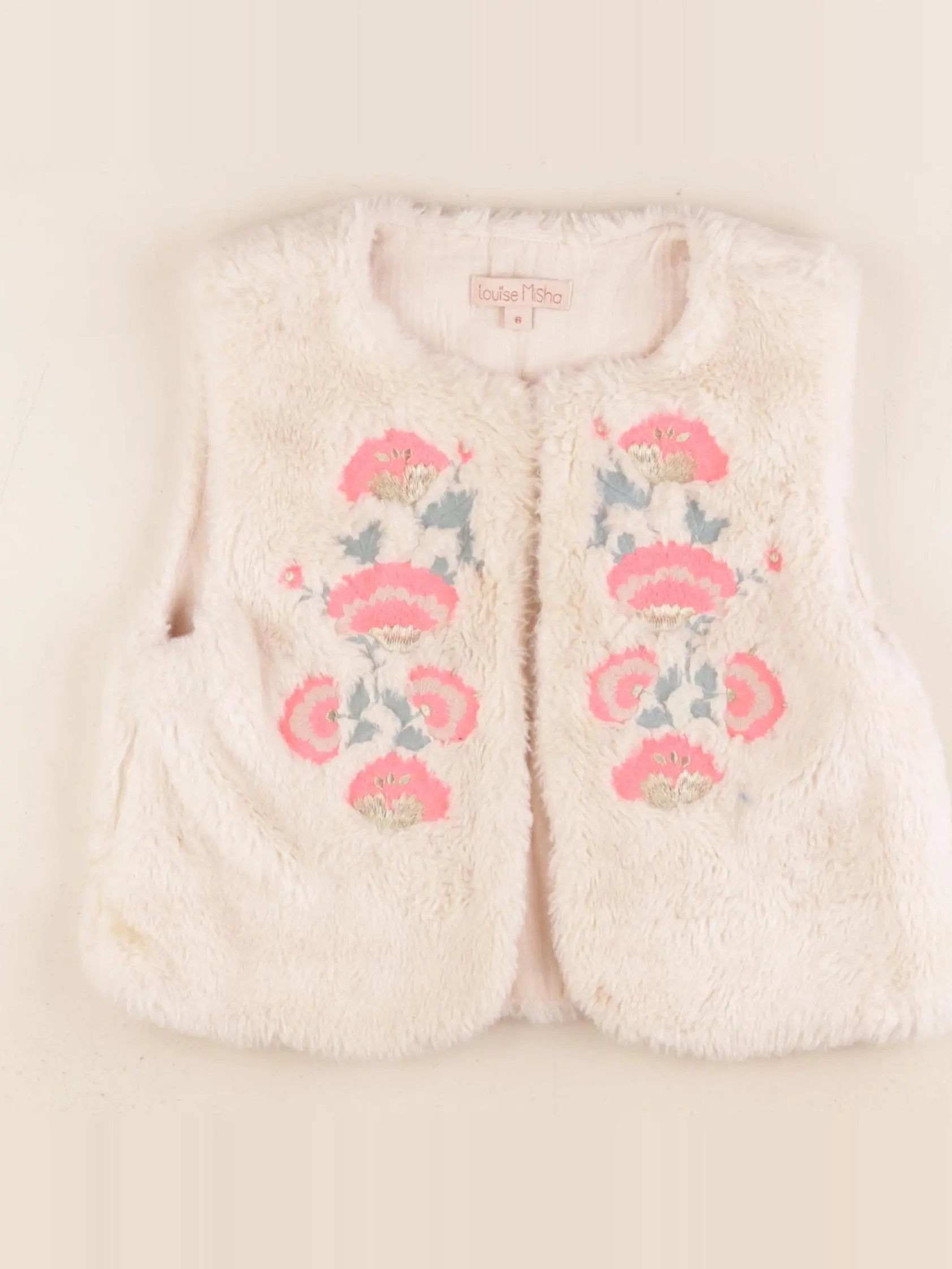 Louise Misha - gilet beige - 6 ans