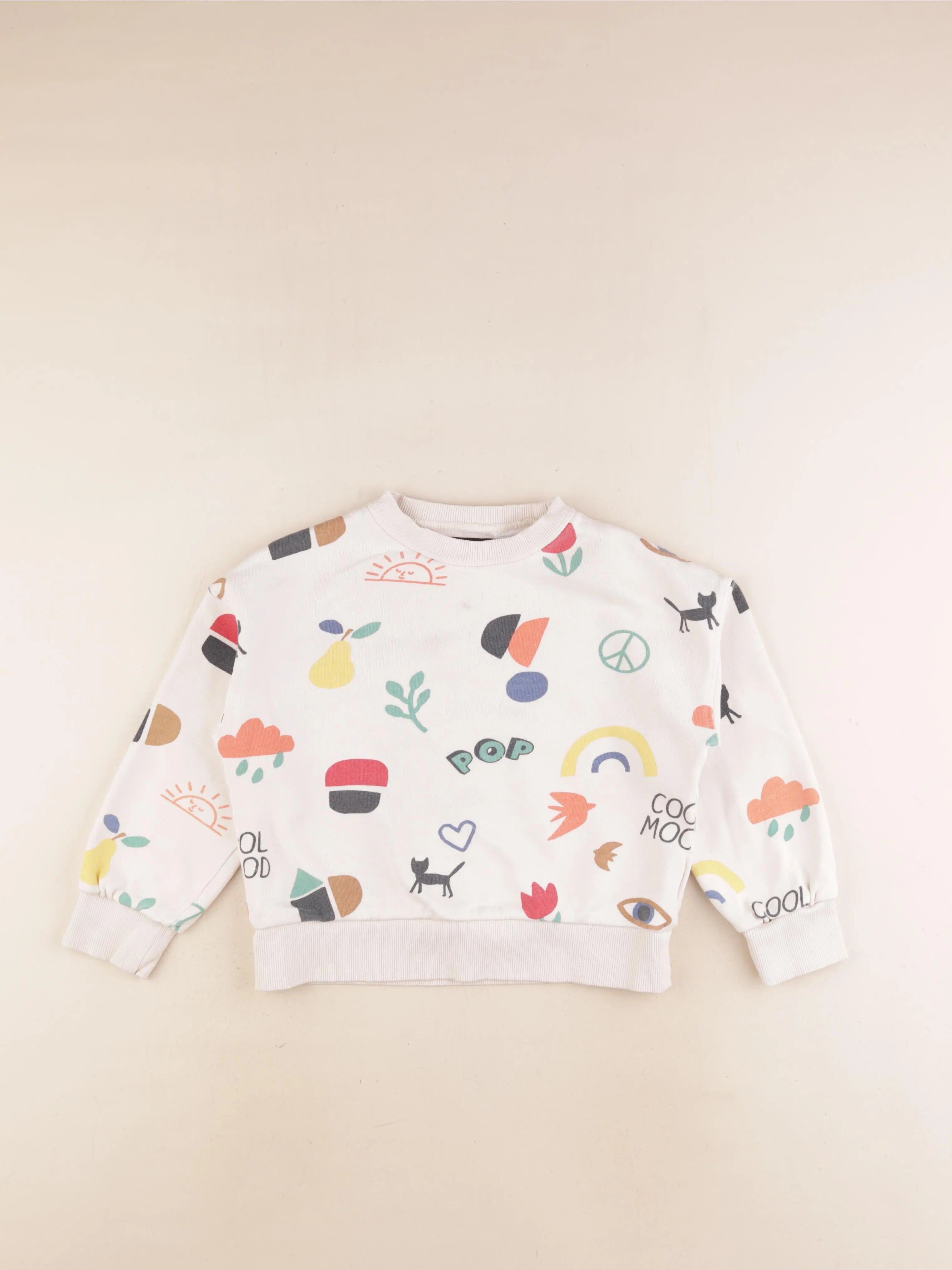 Monoprix - sweat multicolore - 8 ans