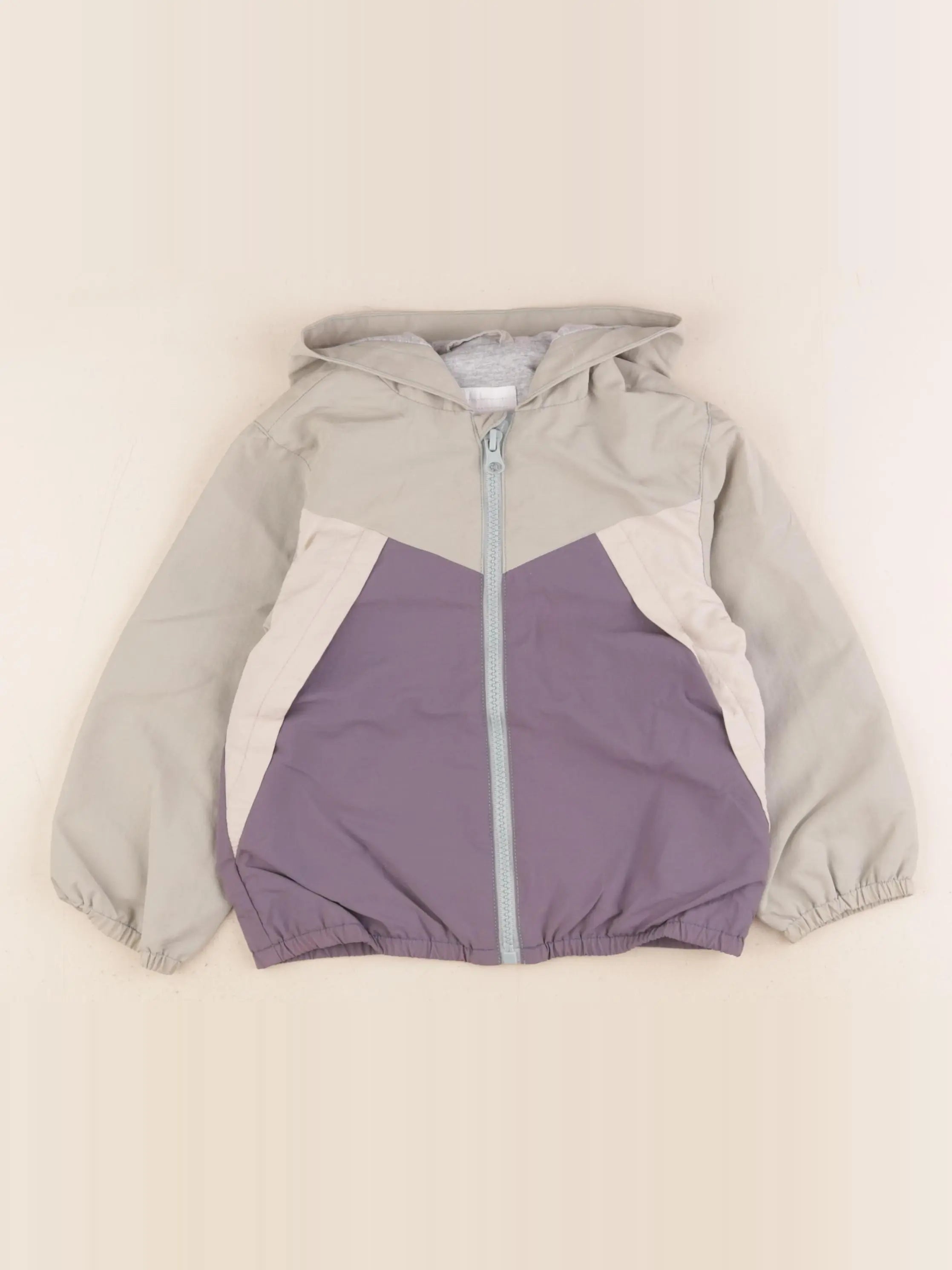 Vertbaudet - coupe-vent vert, gris - 36 mois