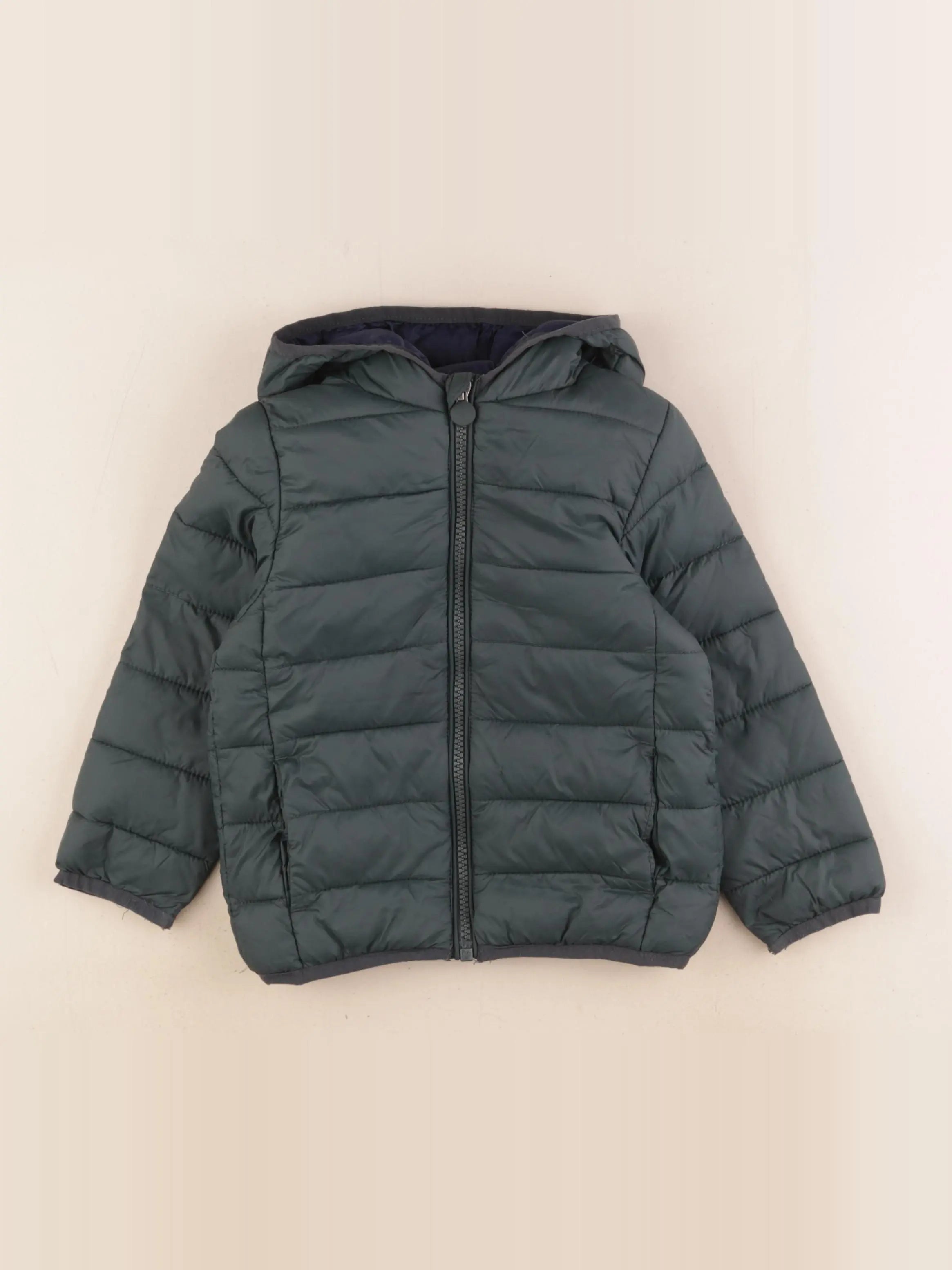 Vertbaudet - doudoune vert - 3 ans