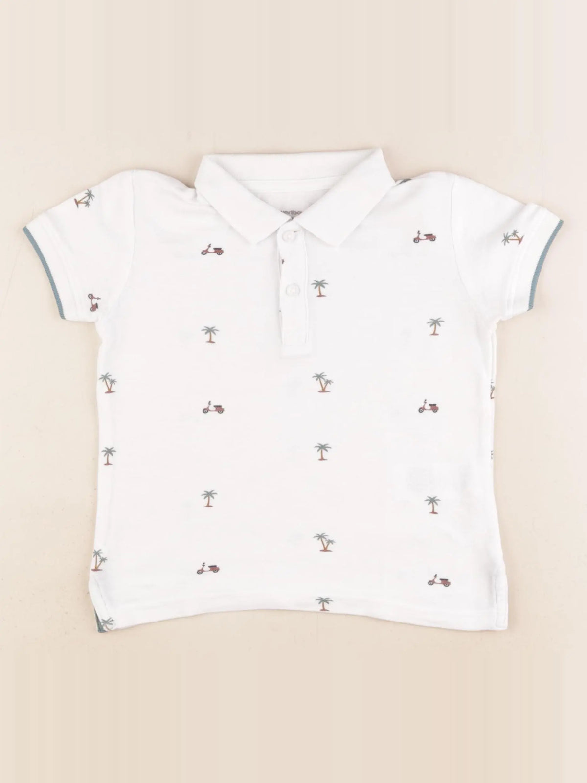 Vertbaudet - polo blanc - 4 ans