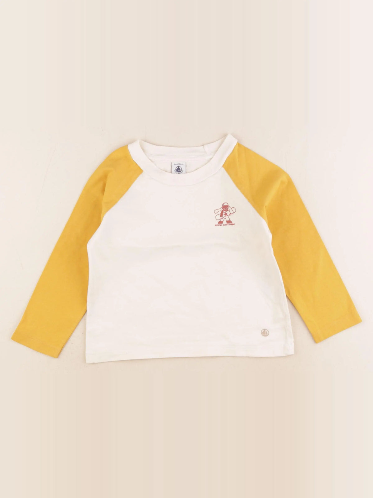 Petit Bateau - tee-shirt beige - 4 ans