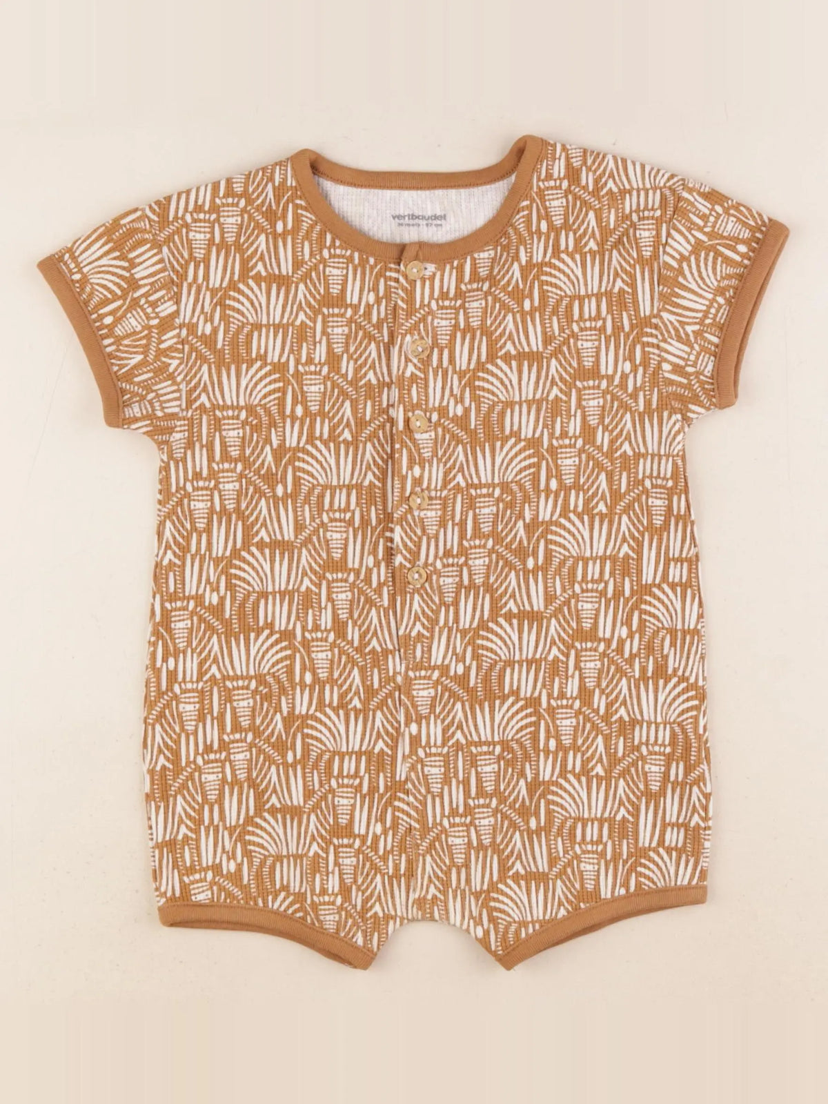 Vertbaudet - combinaison marron - 36 mois