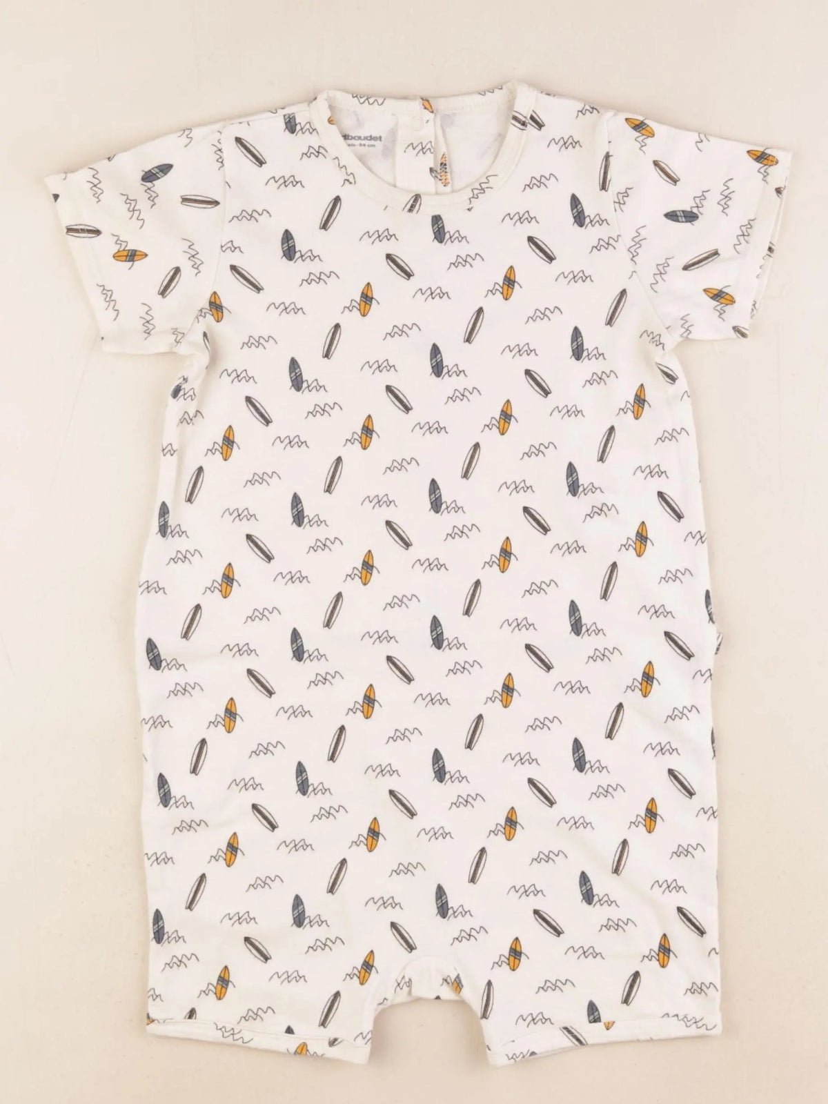 Vertbaudet - pyjama coton beige - 36 mois