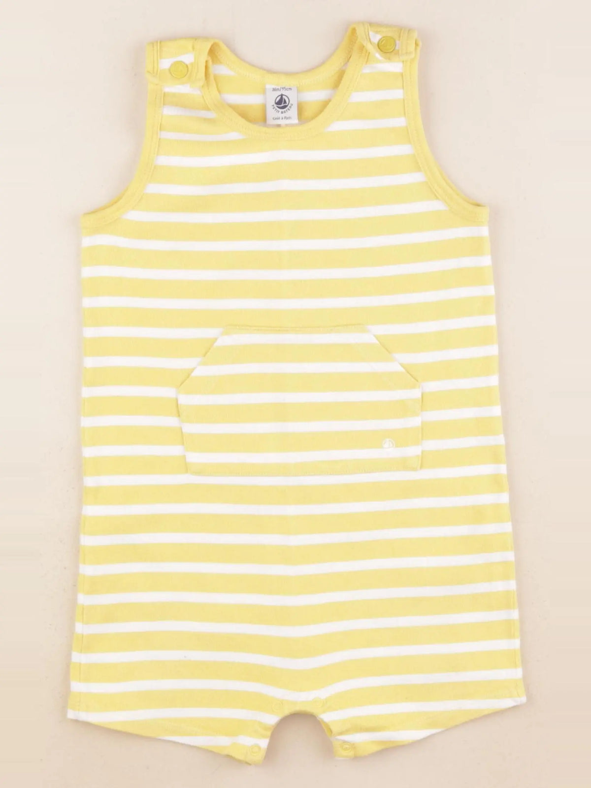 Petit Bateau - combinaison jaune - 36 mois