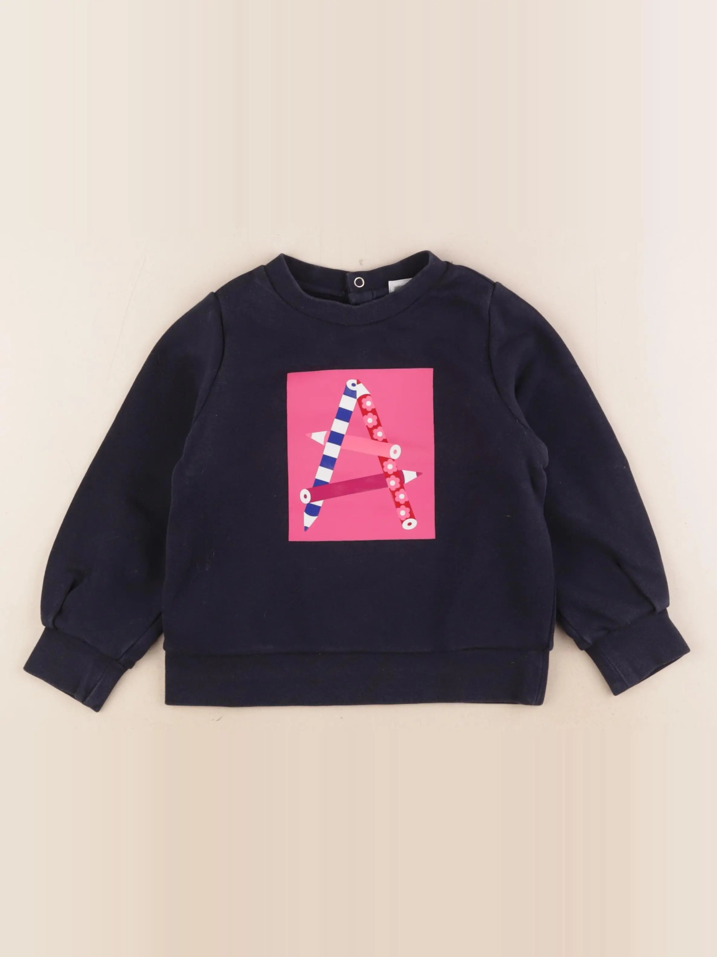 Jacadi - sweat bleu - 4 ans