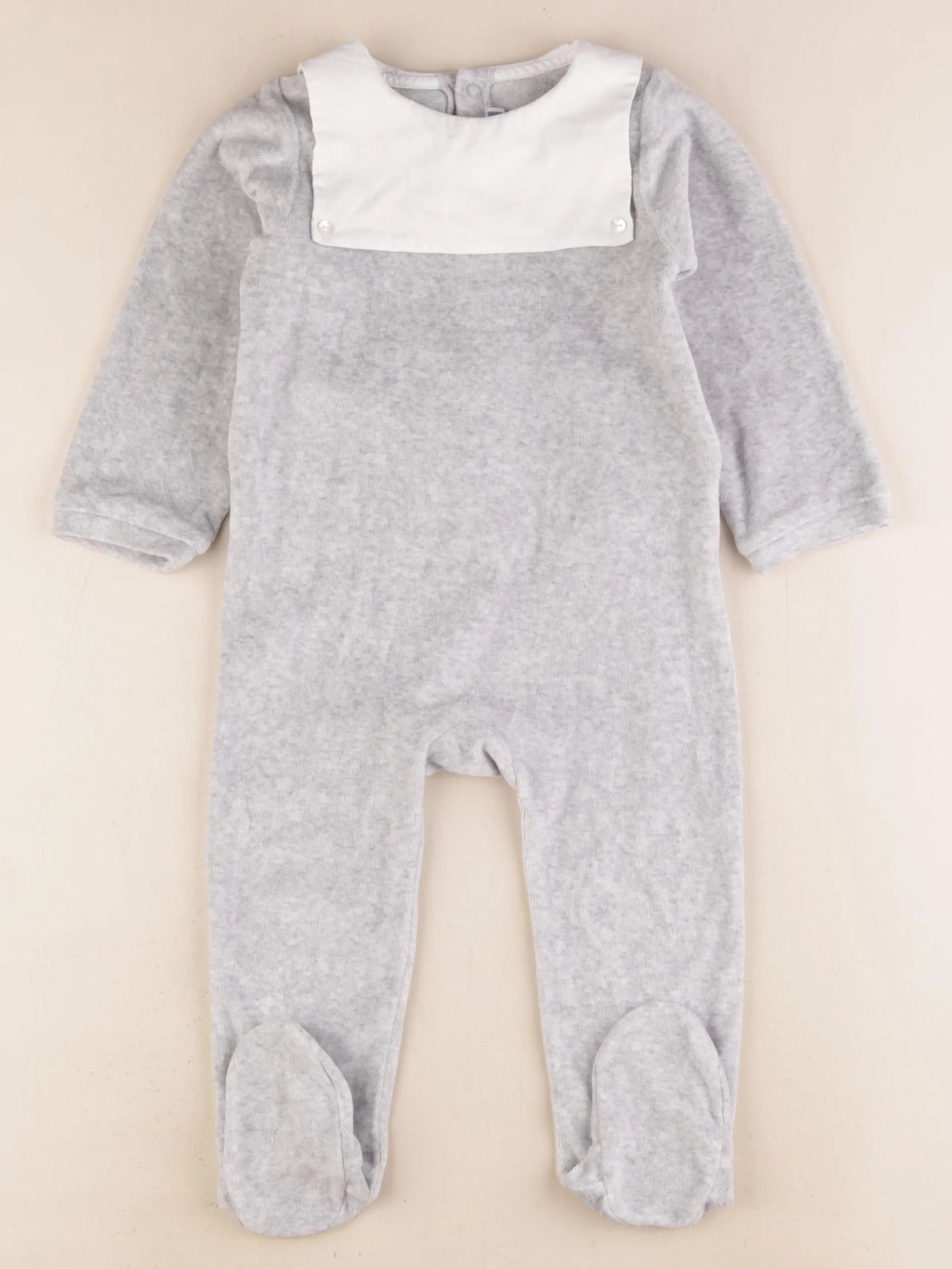 Jacadi - pyjama velours gris - 24 mois