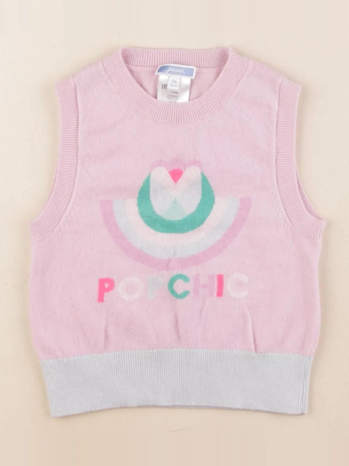 Jacadi - pull rose - 6 ans