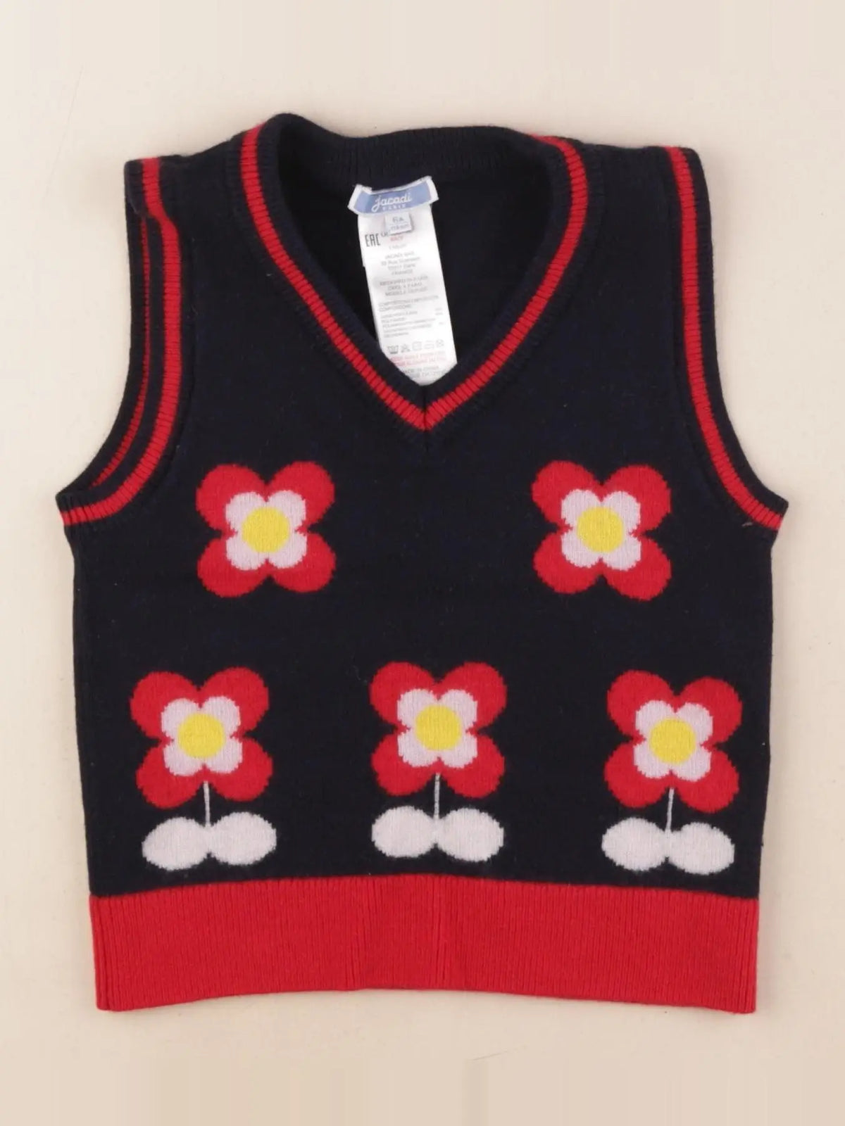 Jacadi - pull bleu - 6 ans