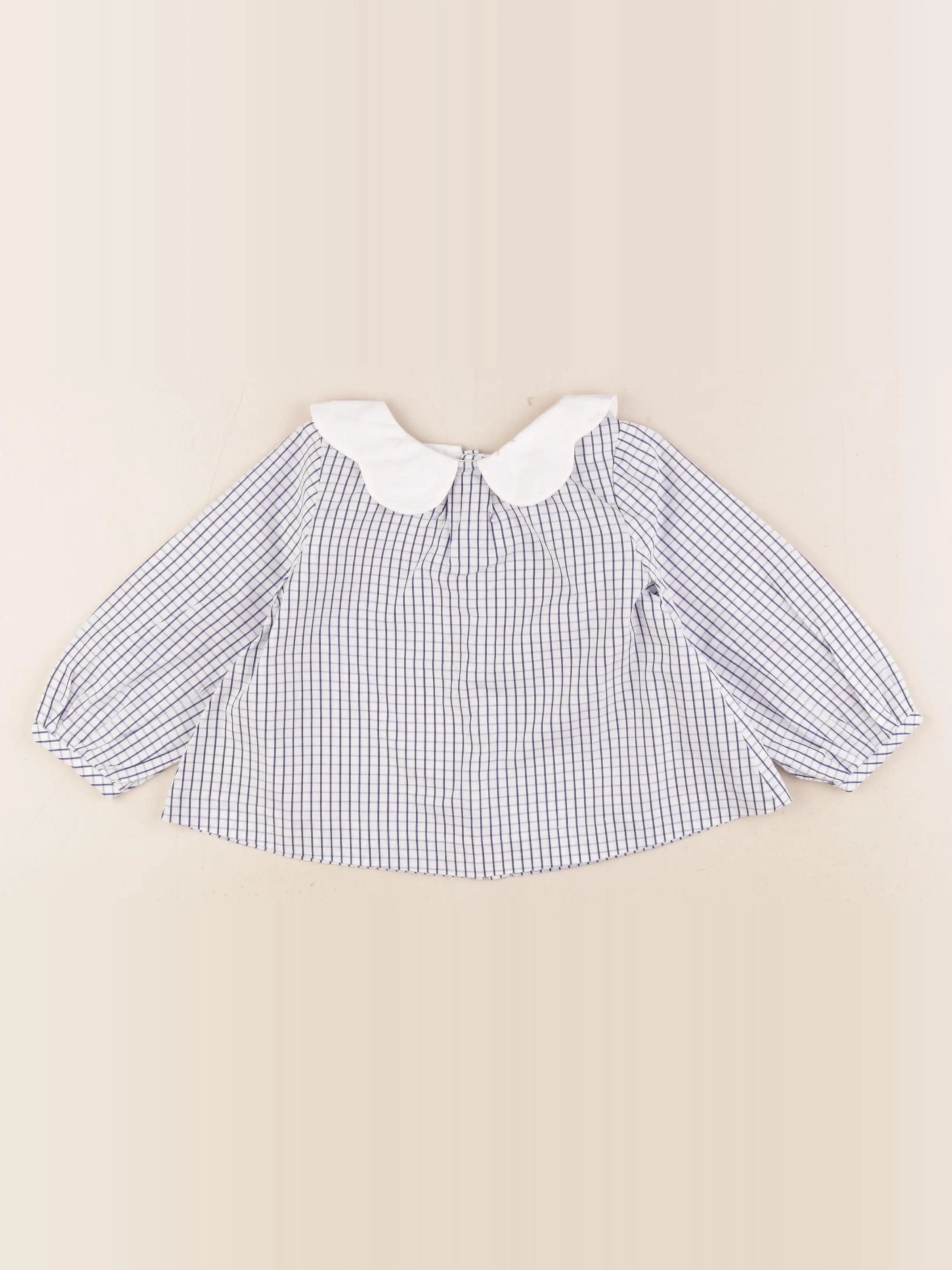 Jacadi - blouse bleu - 18 mois