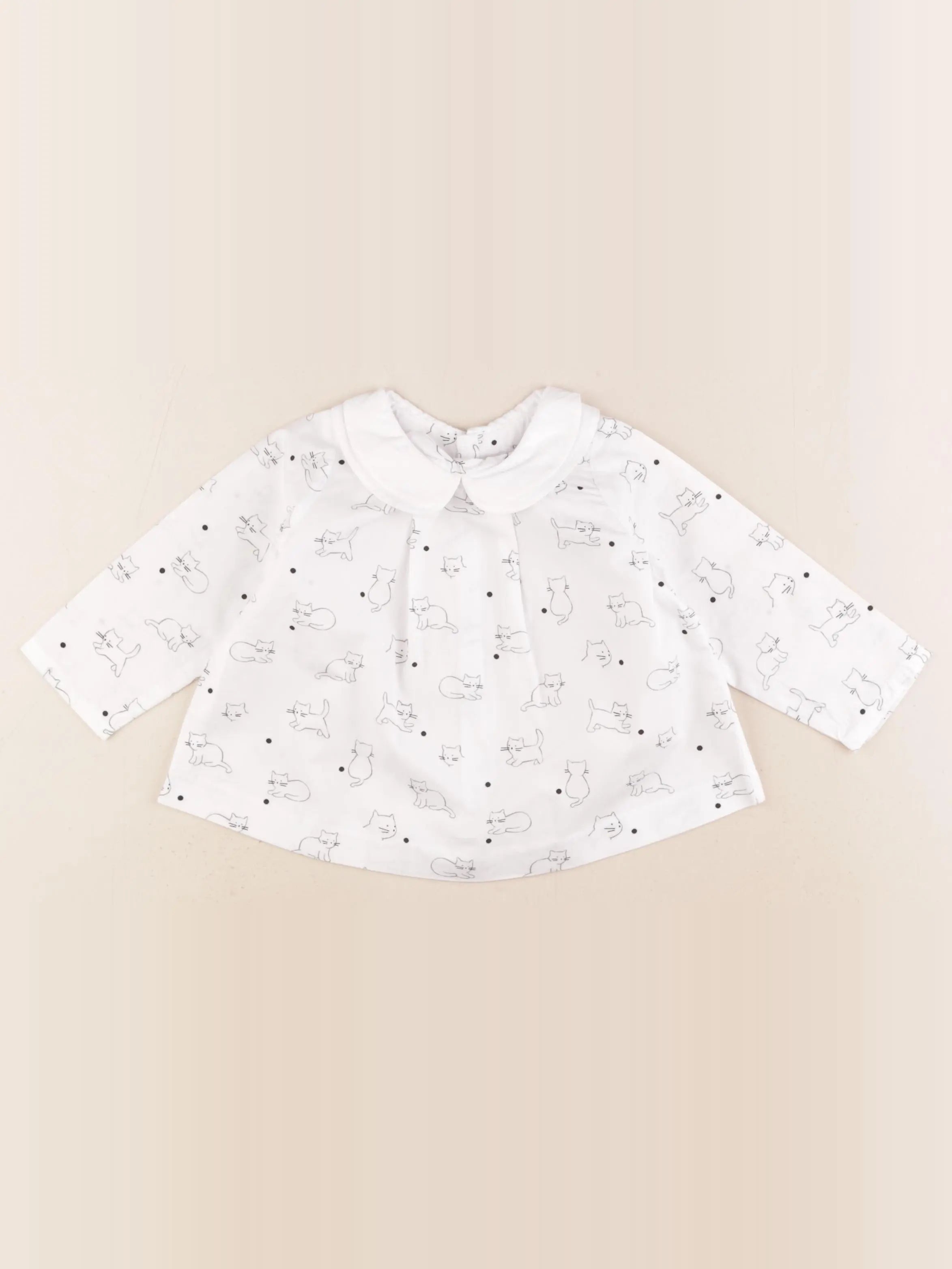 Jacadi - blouse blanc - 12 mois