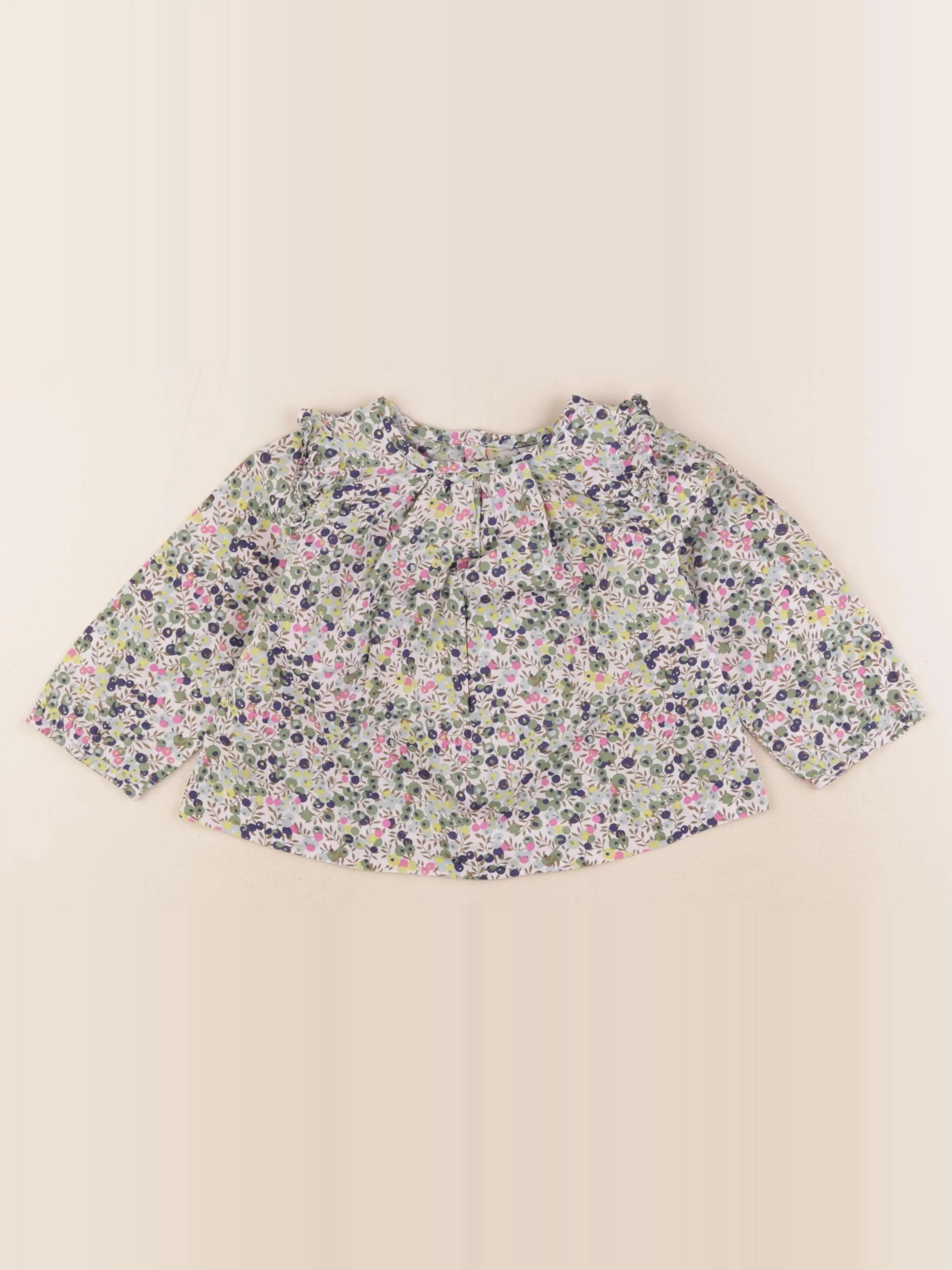 Jacadi - blouse liberty multicolore - 18 mois