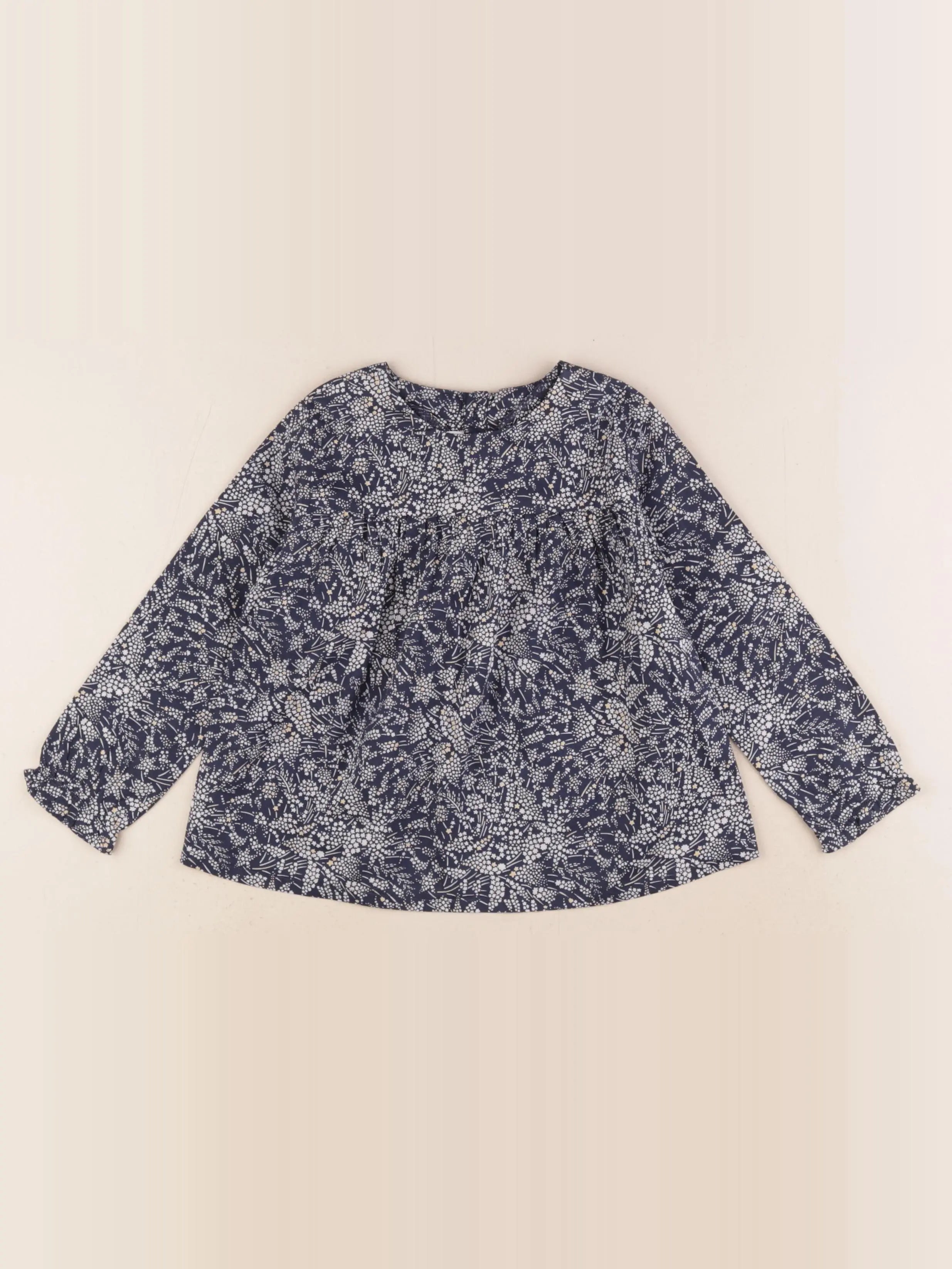 Jacadi - blouse liberty bleu - 3 ans