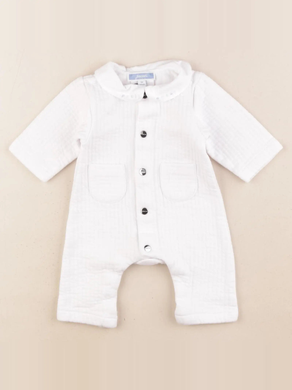 Jacadi - pyjama coton blanc - 1 mois