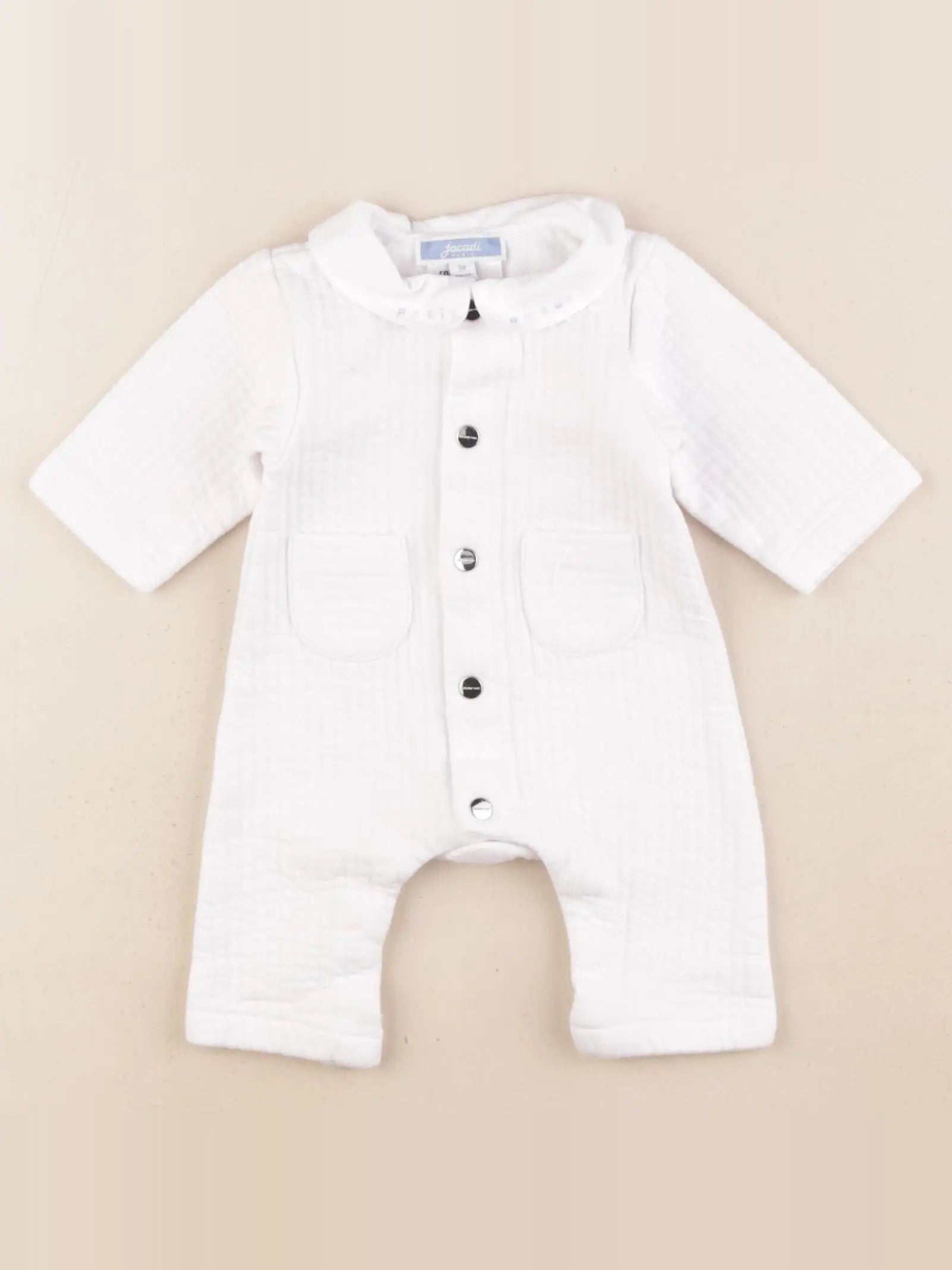 Jacadi - pyjama coton blanc - 1 mois