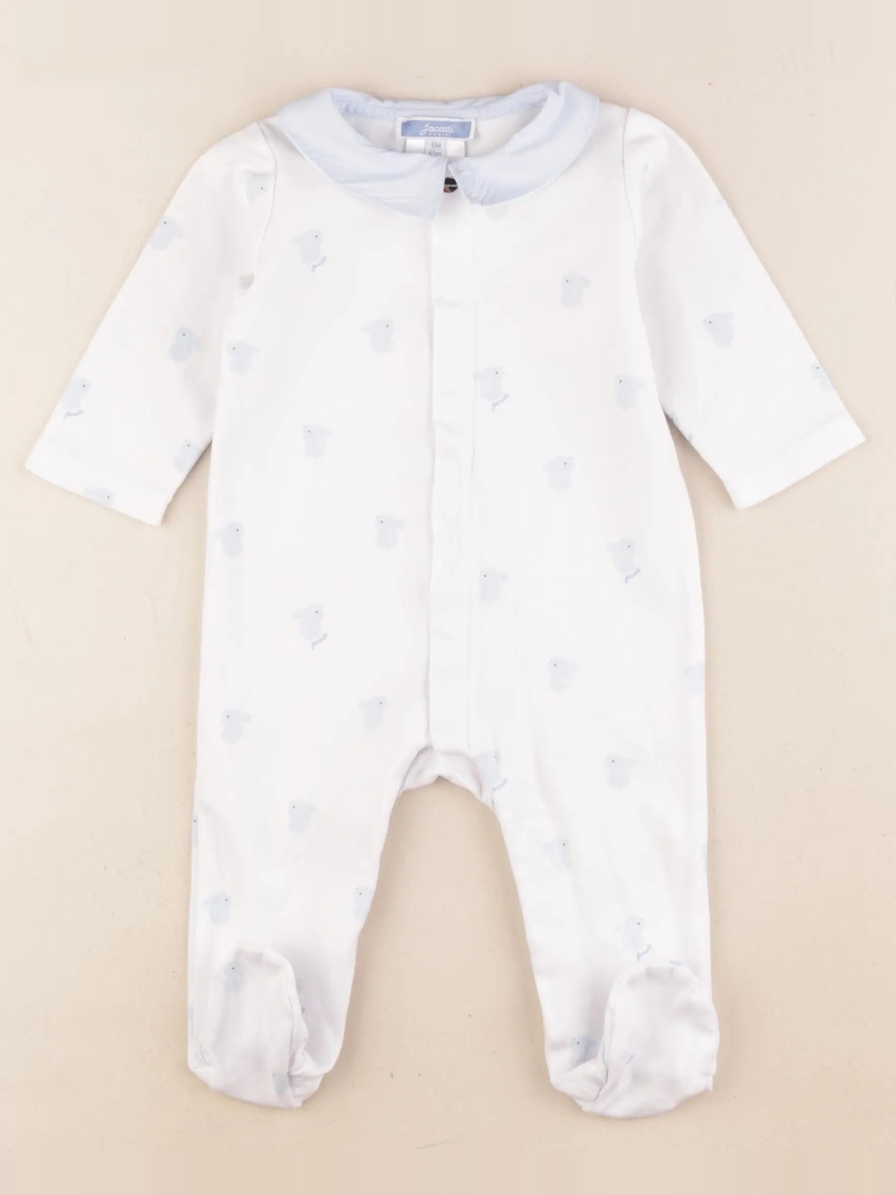 Jacadi - pyjama coton blanc - 6 mois