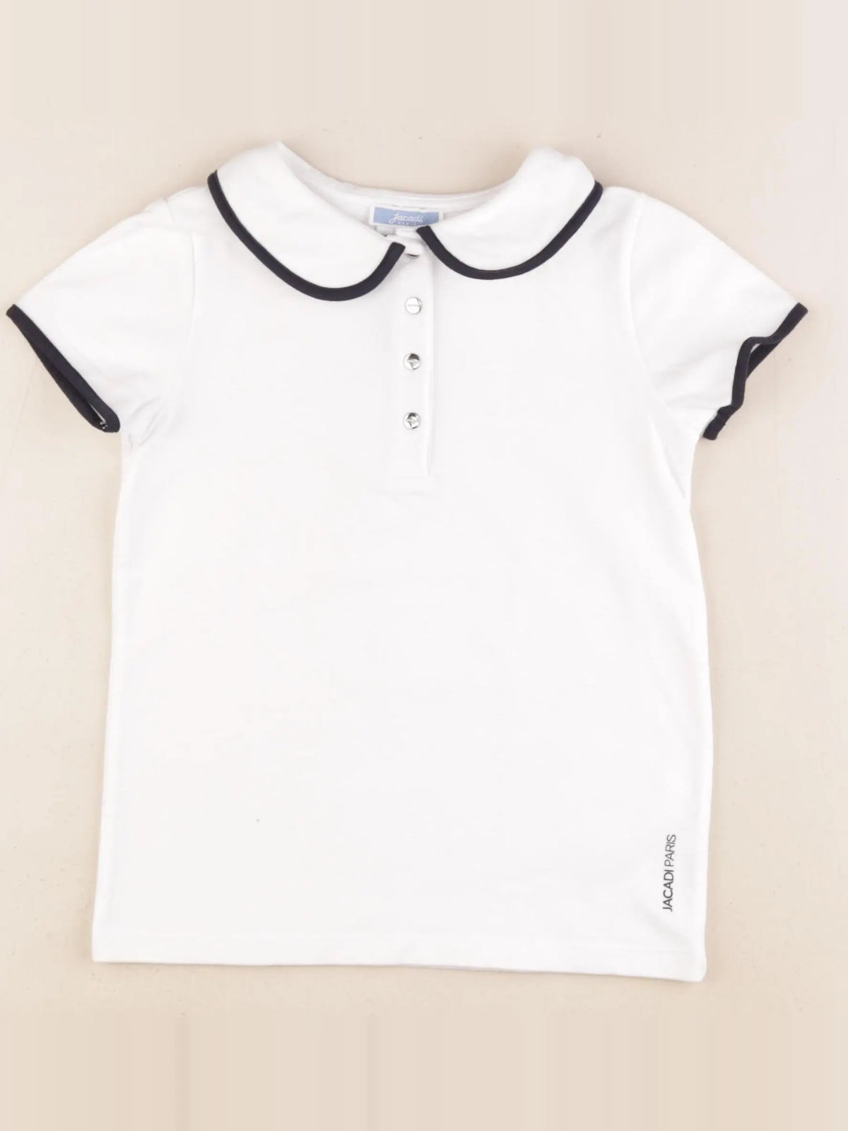 Jacadi - tee-shirt blanc, bleu - 8 ans