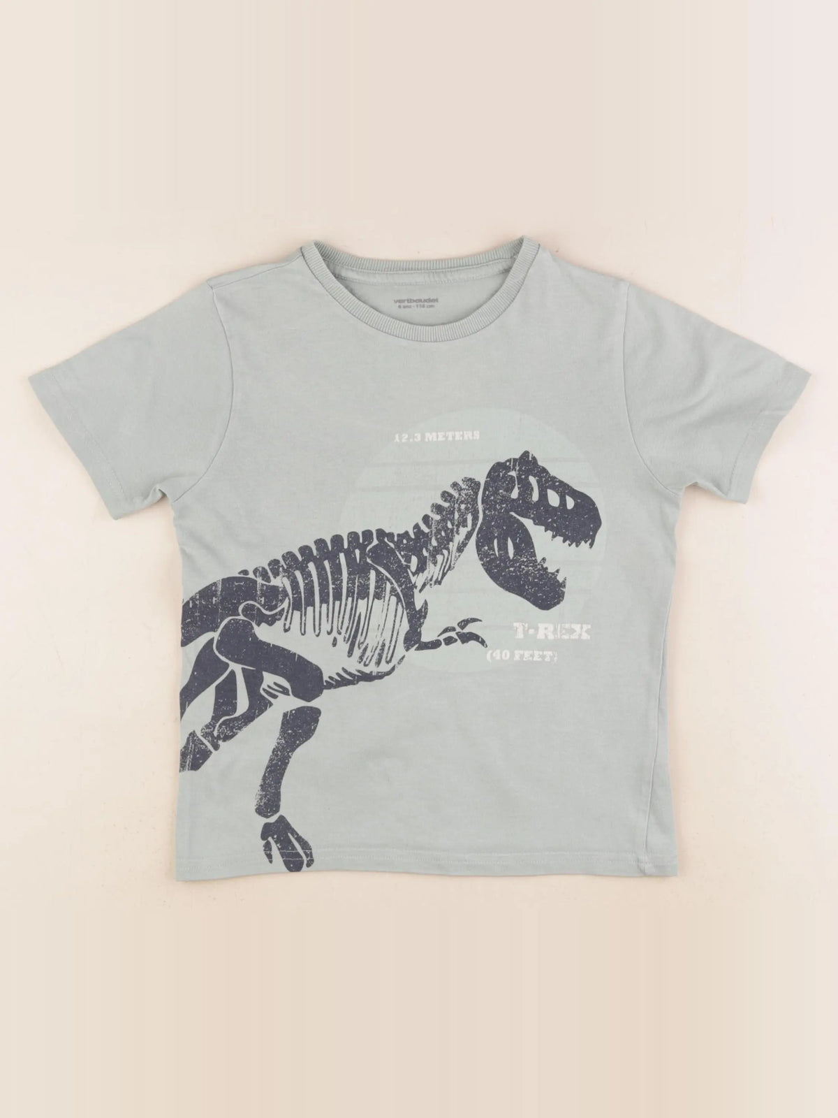 Vertbaudet - tee-shirt vert - 6 ans