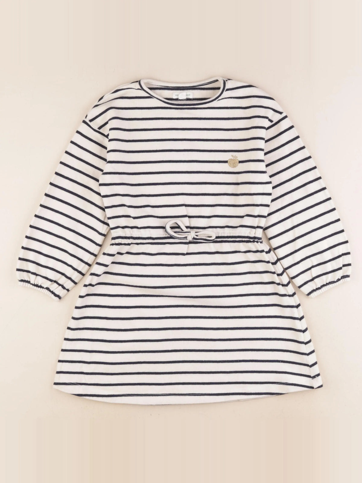 Vertbaudet - robe blanc, bleu - 6 ans