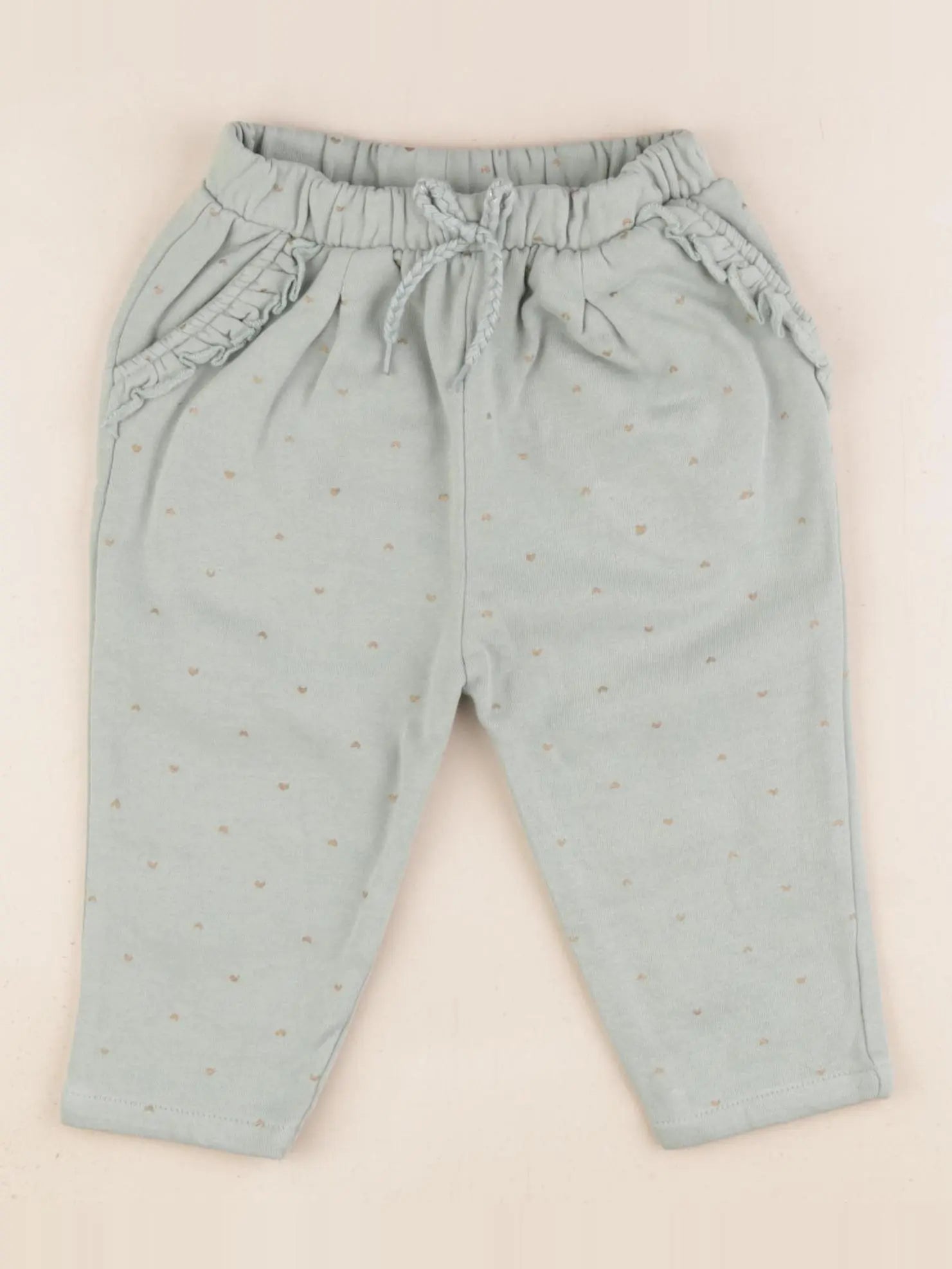 Vertbaudet - pantalon vert - 12 mois