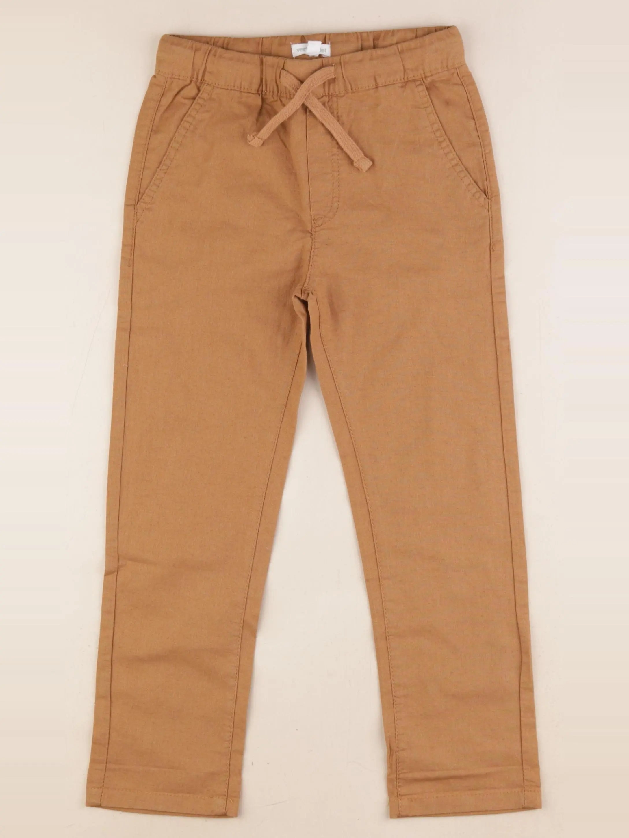 Vertbaudet - pantalon marron - 6 ans