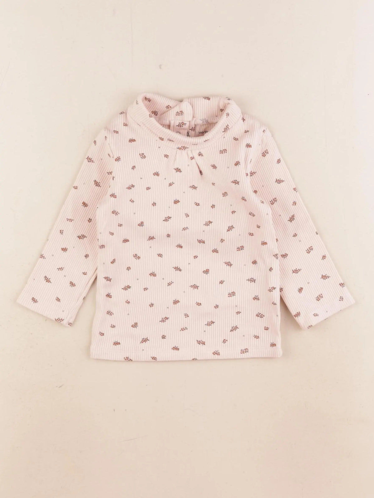 Vertbaudet - sous-pull rose - 12 mois