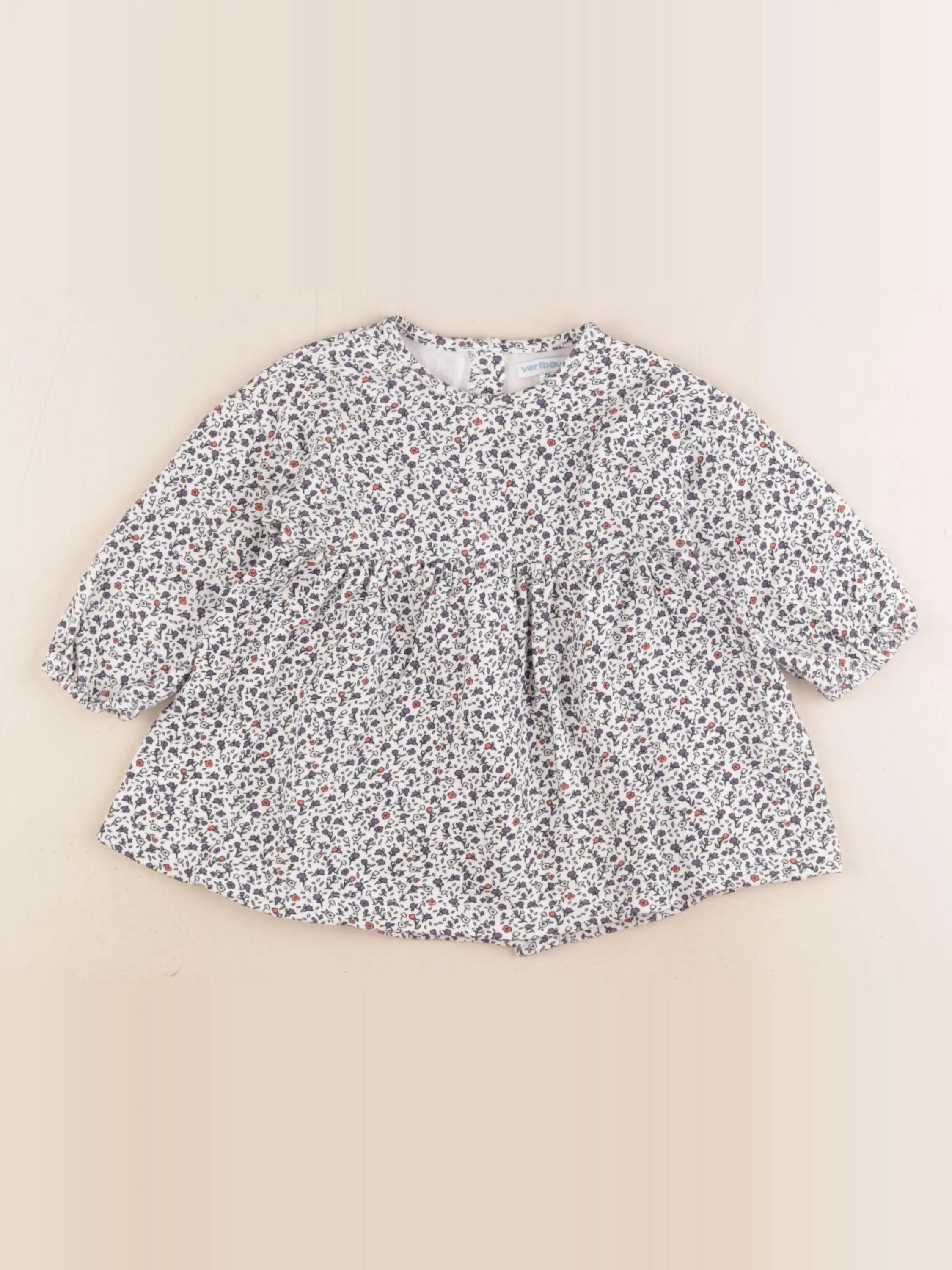 Vertbaudet - robe multicolore - 12 mois