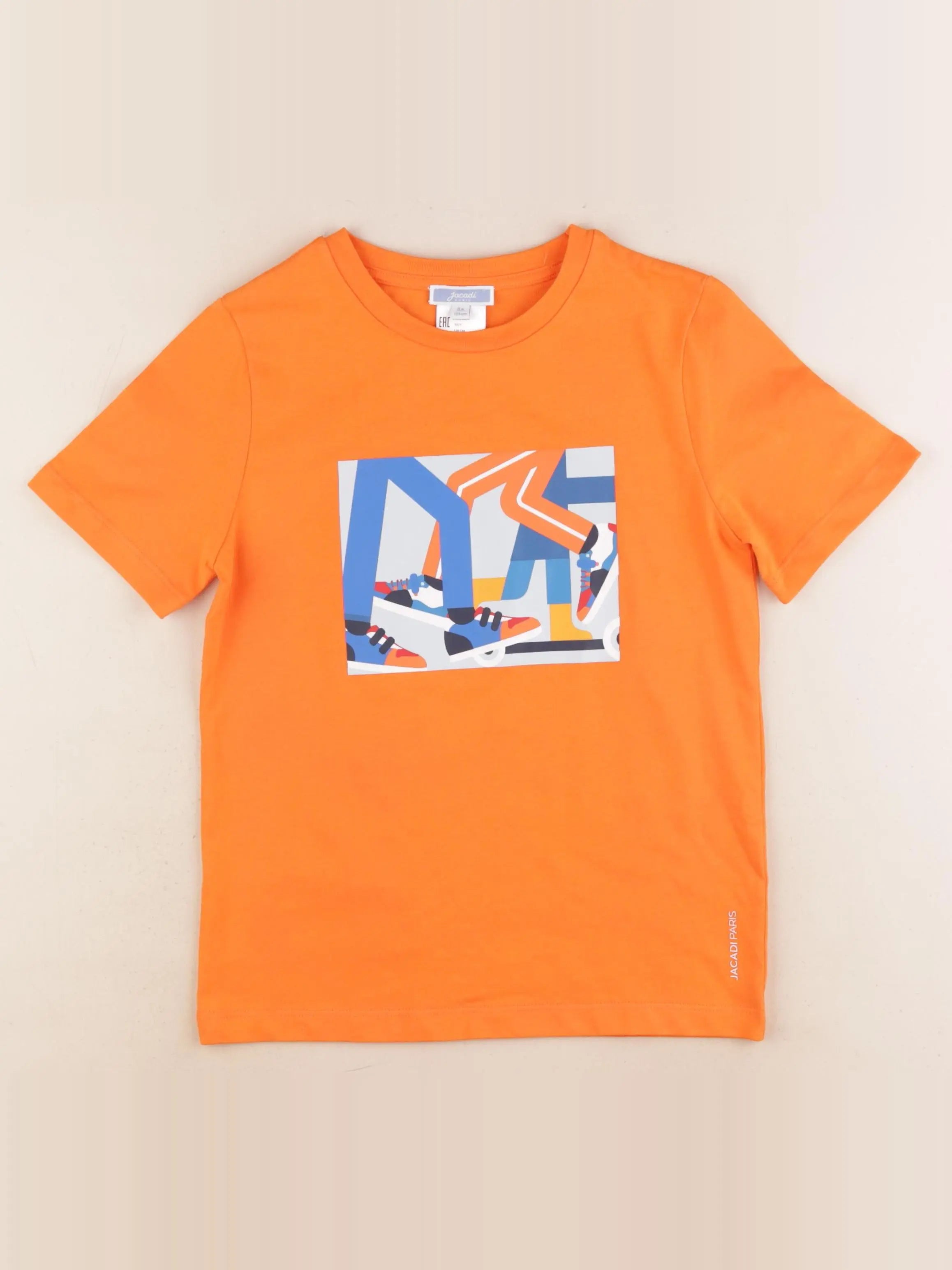 Jacadi - tee-shirt orange - 8 ans