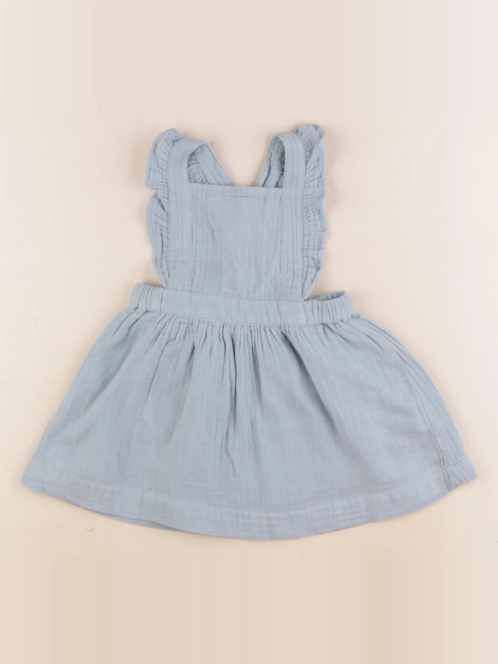 Vertbaudet - robe bleu - 12 mois